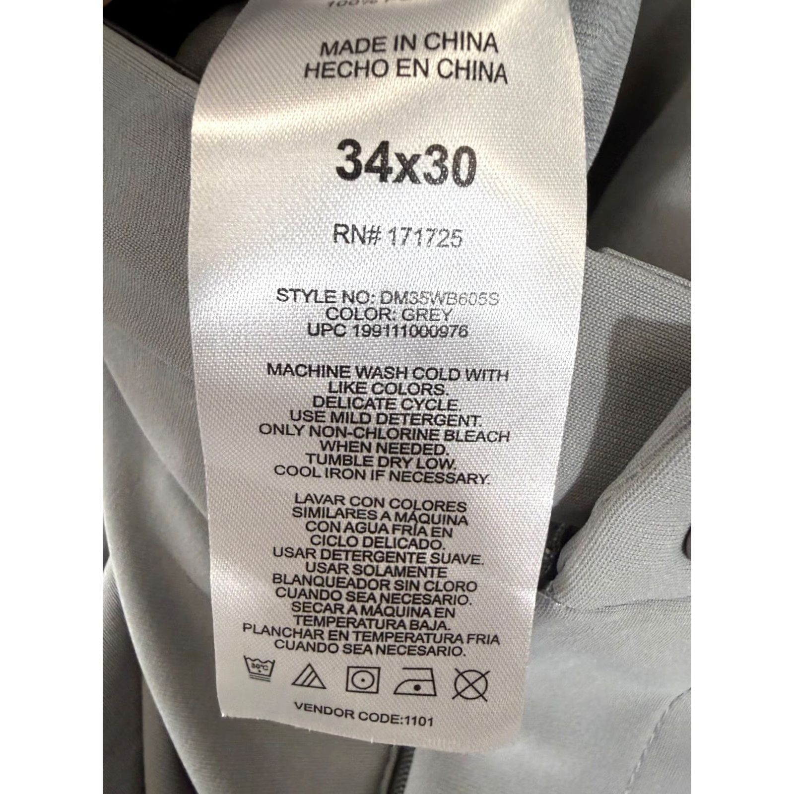 Dockers DOCKERS Slim Chino Pants Mens 36X30 Gray Size US 36 / EU 52 - 6 Thumbnail