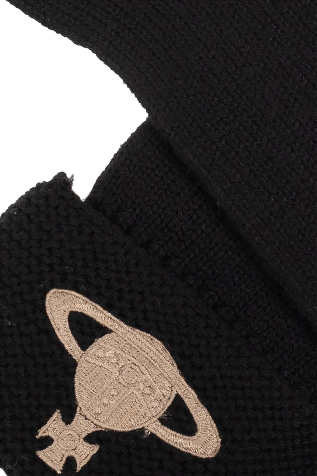 Vivienne Westwood o1y0525 Size : S/M / Logo Gloves in Black Size ONE SIZE - 4 Thumbnail