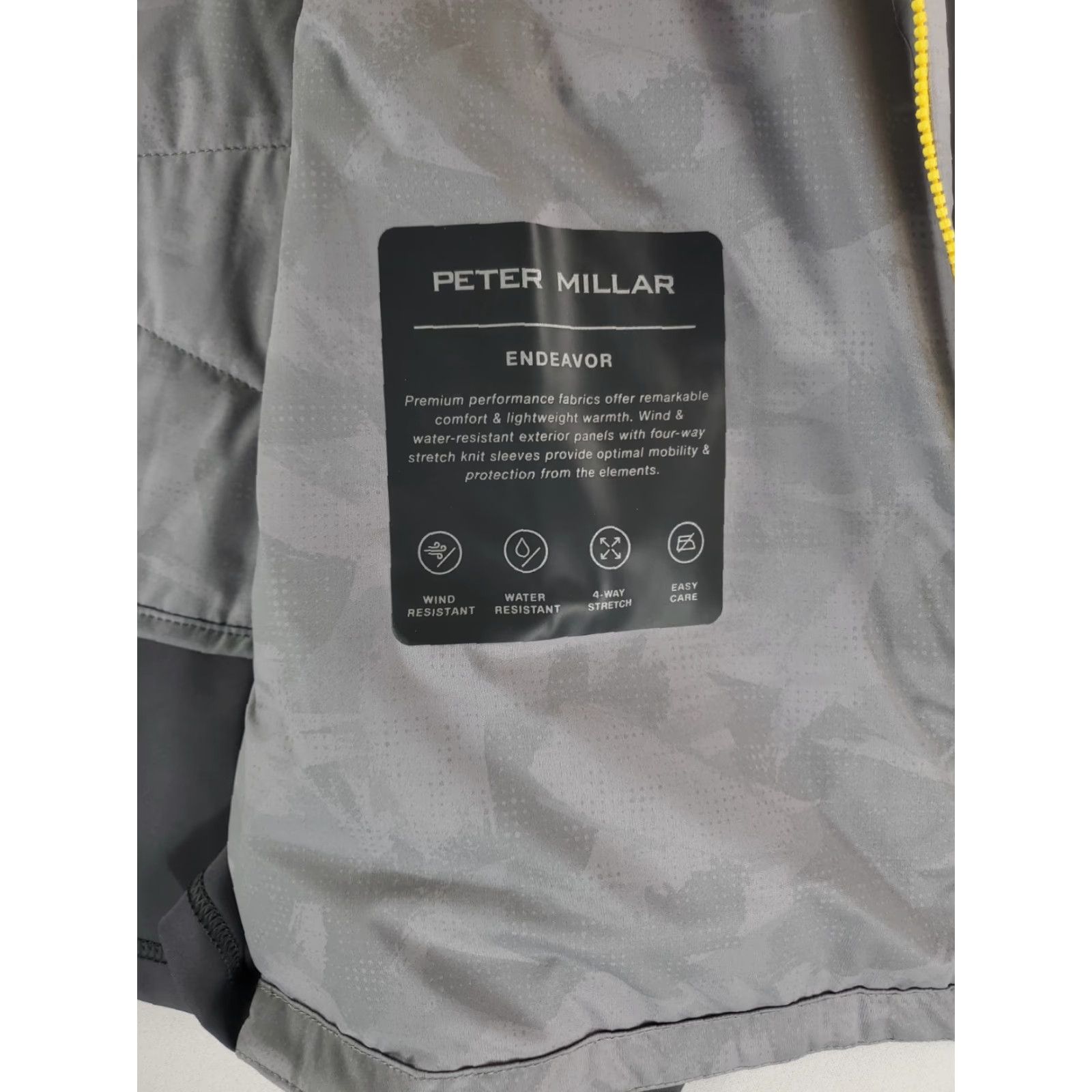 Peter Millar Peter Millar Jacket Full Zip Endeavor Elite Hybrid Gray Long Sleeve Mens L Windbreaker Gray Mens L Size US L / EU 52-54 / 3 - 4 Thumbnail