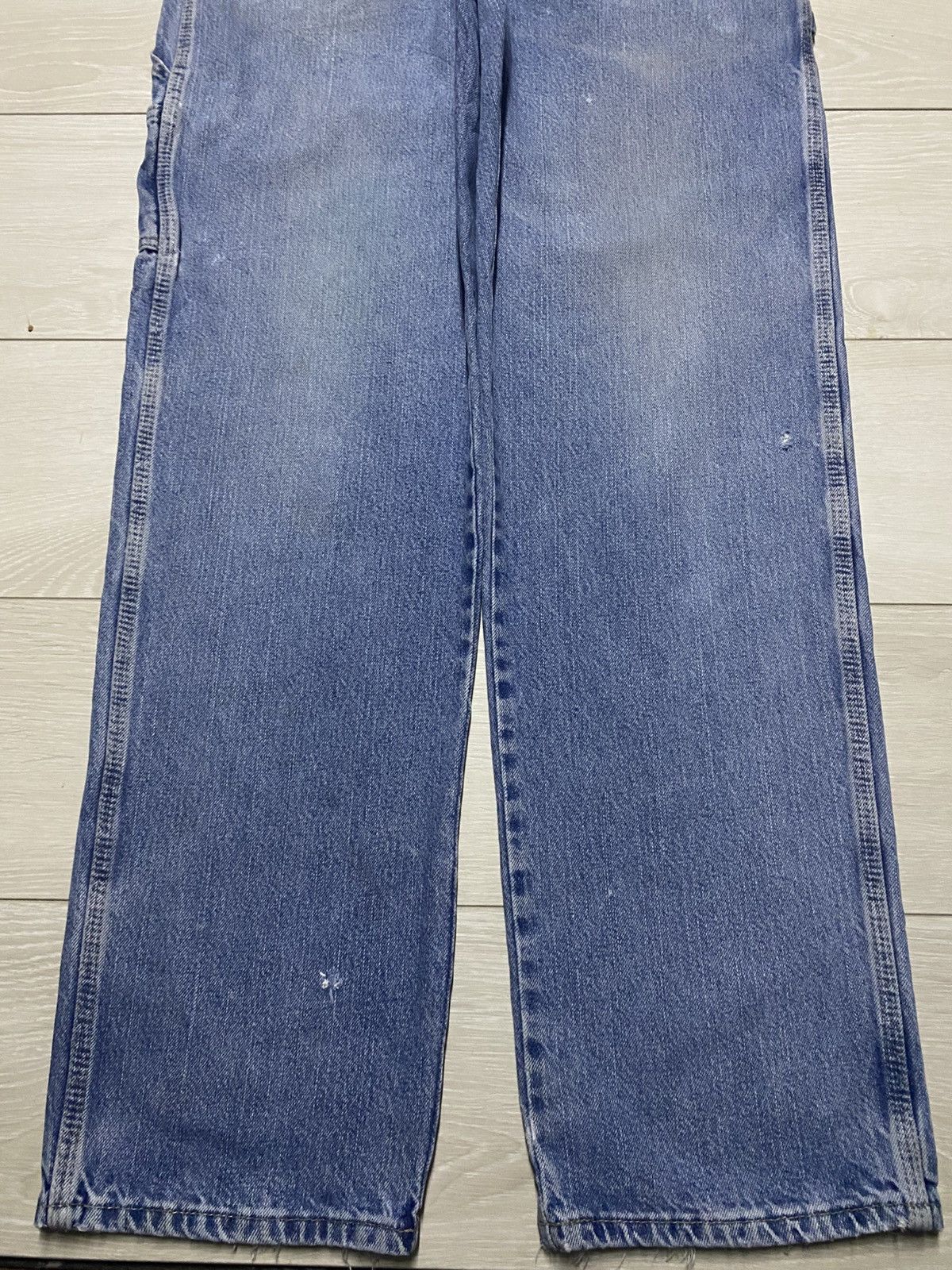 Dickies Vintage Dickies Carpenter Light Wash Baggy Jeans Size US 35 - 7 Thumbnail