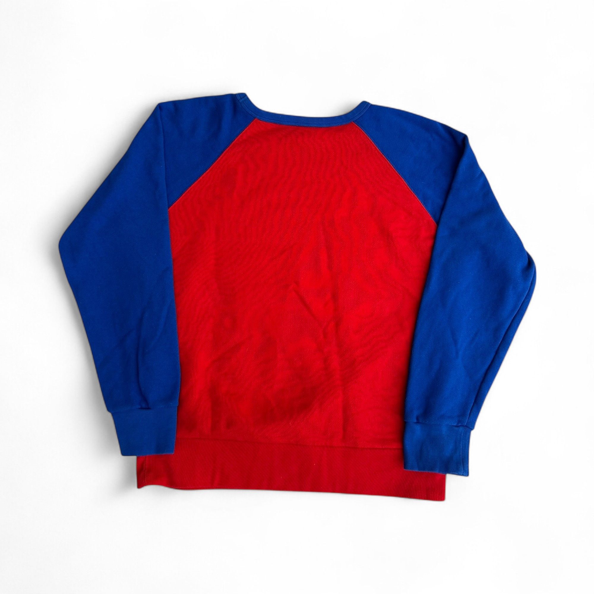 Gucci Gucci Sweatshirt Distressed Logo Print Red and Blue Crewneck Size US S / EU 44-46 / 1 - 2 Thumbnail