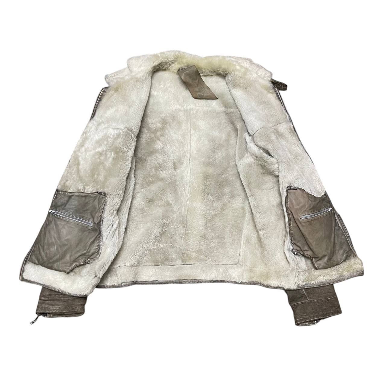 Gimo's Vintage GMS - 75 Cuir Leather Real Fur Lamb Shearling Jacket Size US L / EU 52-54 / 3 - 6 Thumbnail