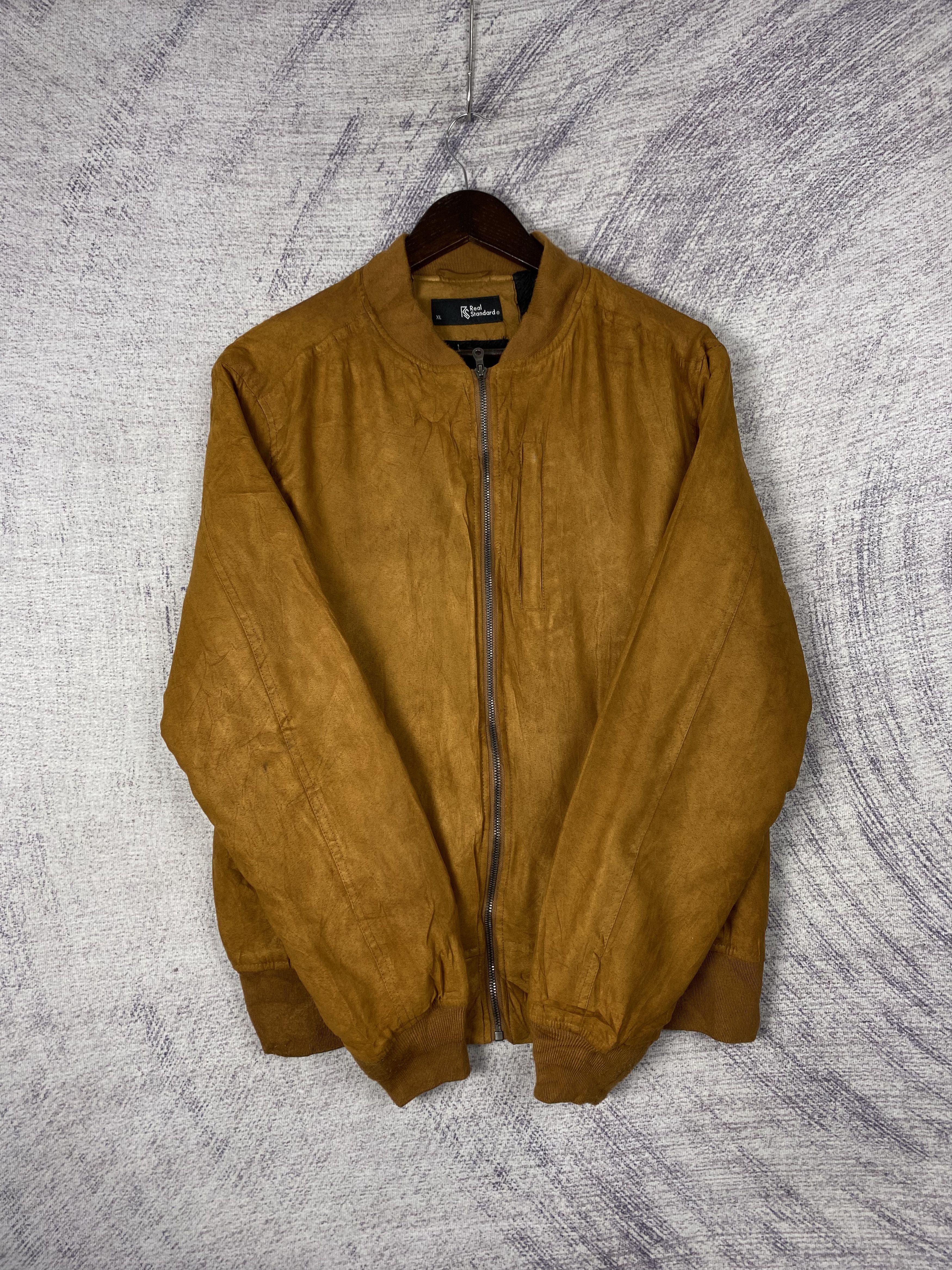 Japanese Brand Vintage Real Standard Bomber Jacket Size US XL / EU 56 / 4 - 4 Thumbnail