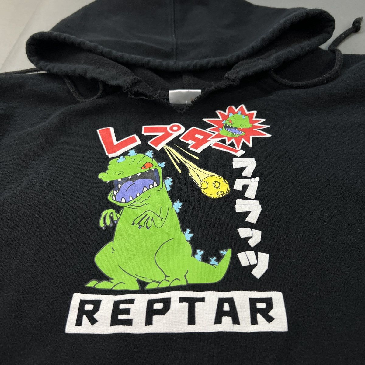 Nickelodeon Y2K Official Rugrats Japanese REPTAR Hoodie Size US XXL / EU 58 / 5 - 3 Thumbnail
