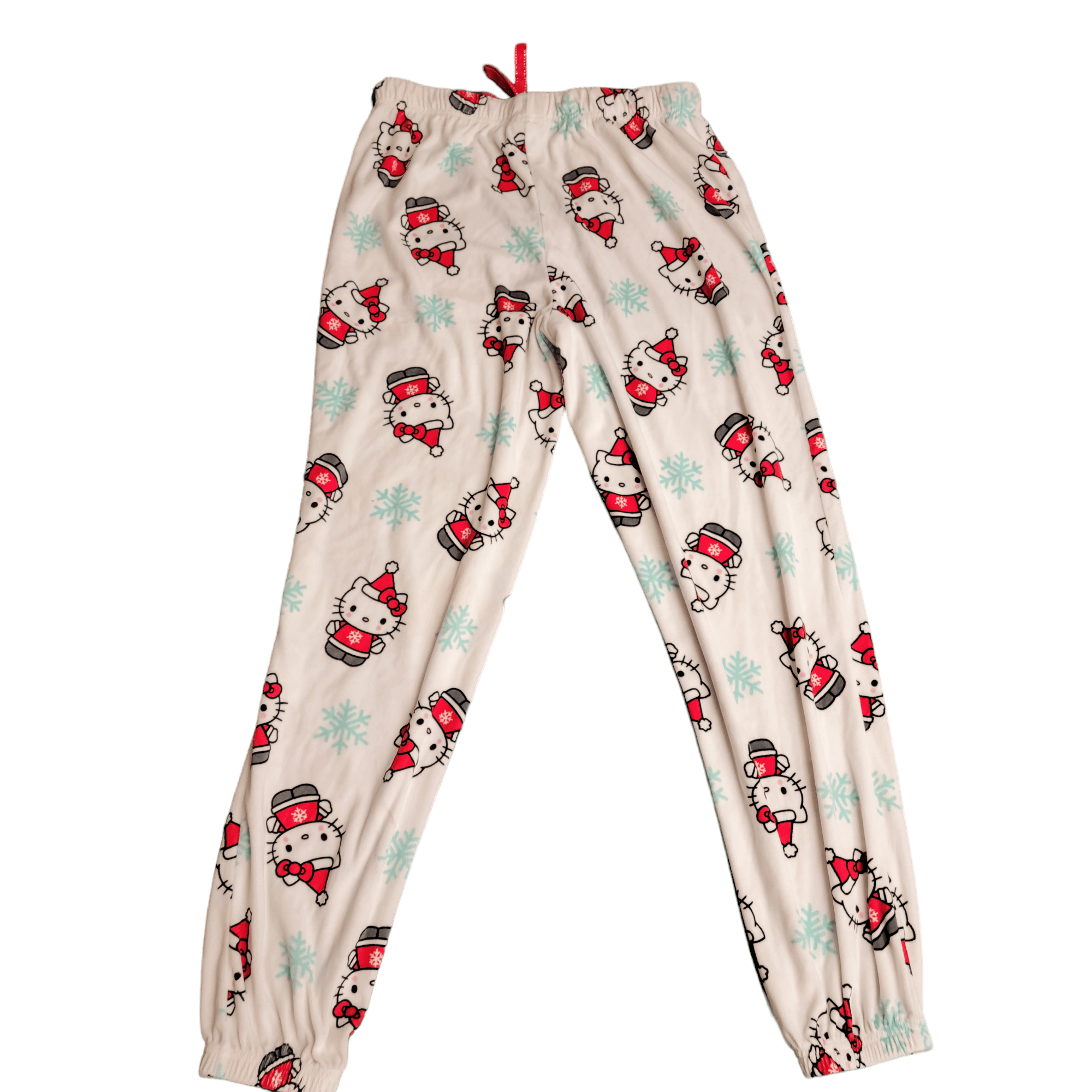 NBDN Nobrandedon Hello Kitty Christmas Pajamas Pants Size 27" / US 4 / IT 40 - 5 Thumbnail