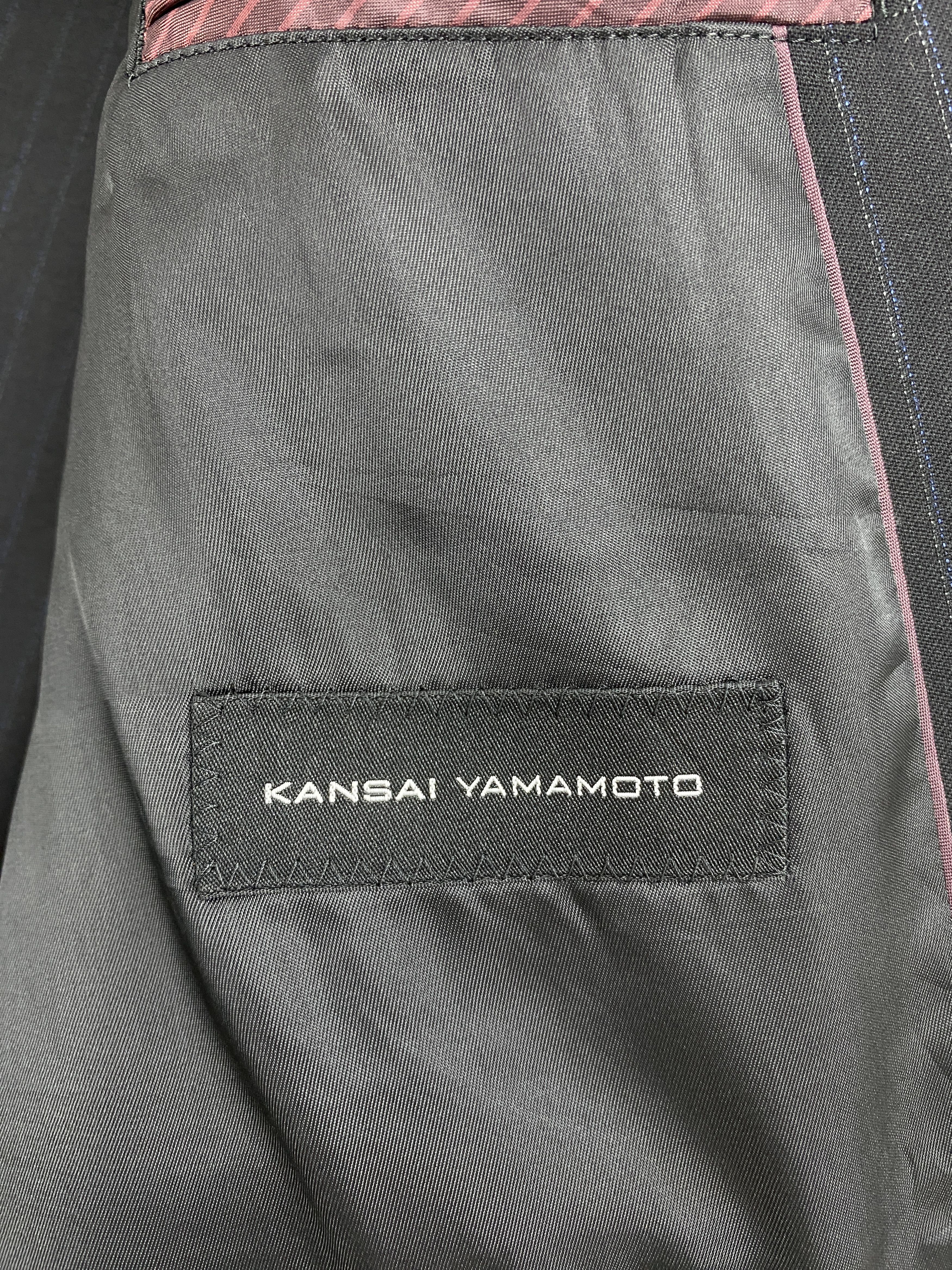 Kansai Yamamoto Vintage Kansai Yamamoto Striped Blazer Jacket JA0094 Size US L / EU 52-54 / 3 - 5 Thumbnail