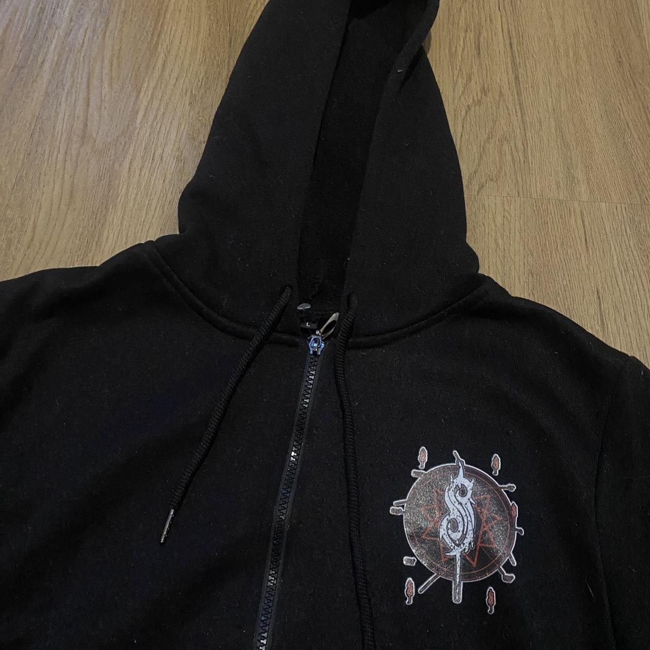 Other Black Slipknot zip up hoodie #goth #metal Vintage Size US M / EU 48-50 / 2 - 4 Thumbnail