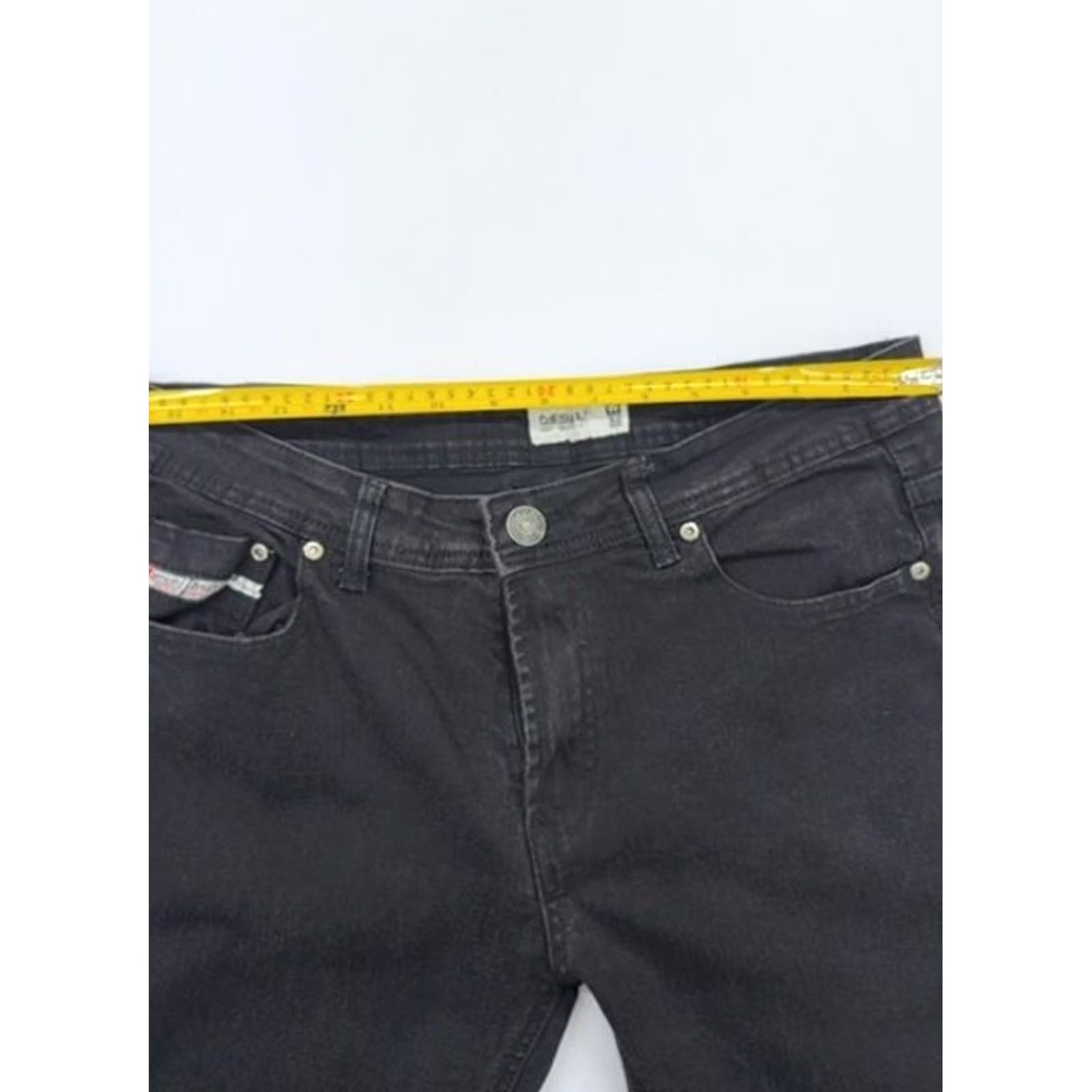 Diesel Diesel Black Straight Jeans W32 Button 5-Pocket Logo Patch Mens Jeans Black 32 Size US 32 / EU 48 - 8 Thumbnail