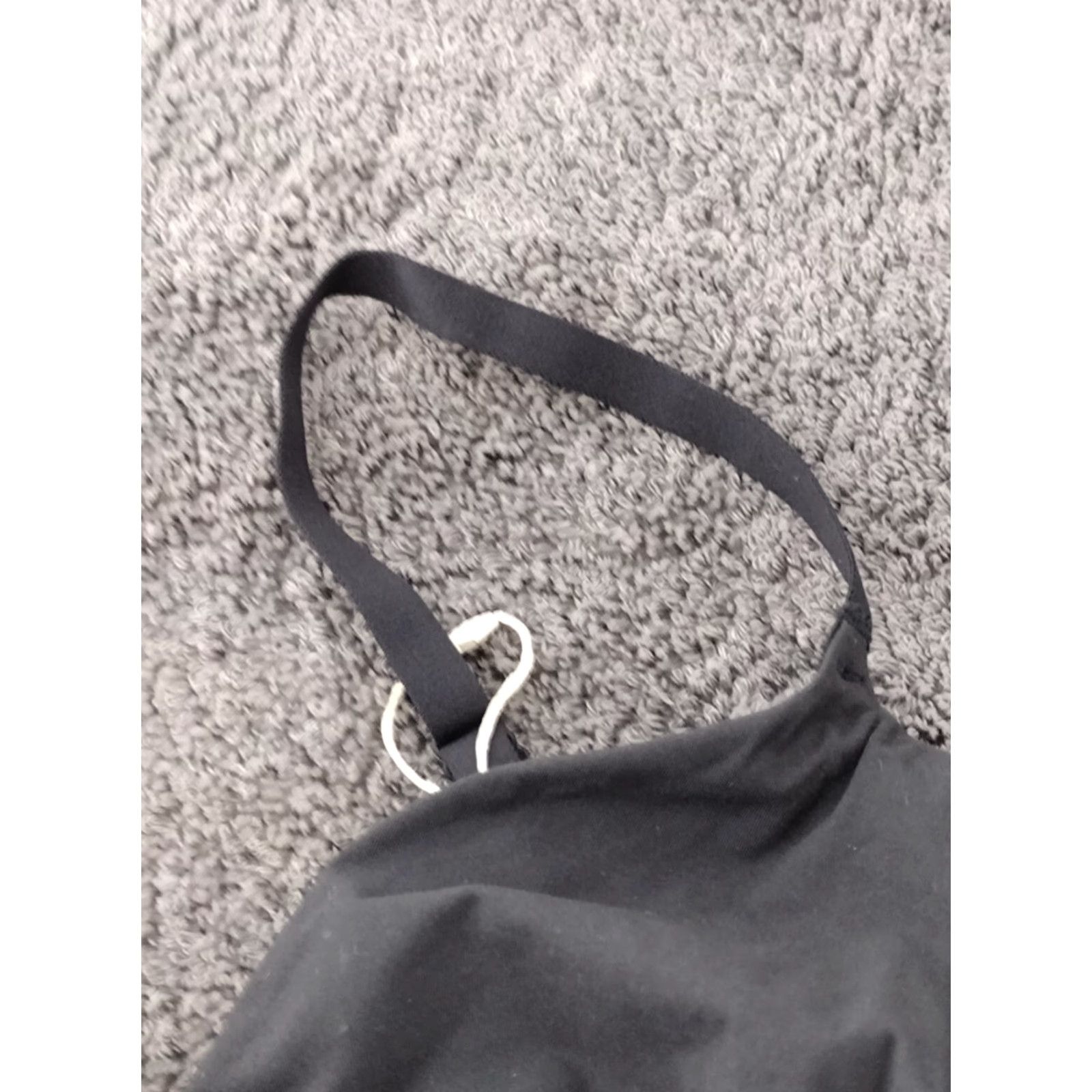 SKIMS SKIMS Bralette Shirt XS Onyx Crossover Fits Everybody One Size Spaghetti Strap Wireless Hook & Eye Size ONE SIZE - 7 Thumbnail