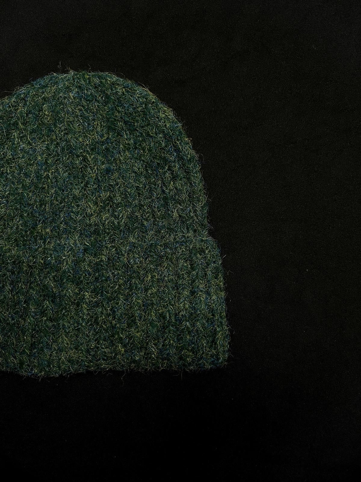 Japanese Brand Green Ribbed Beanie – Cozy Knit Hat for Fall & Winter Size ONE SIZE - 3 Thumbnail