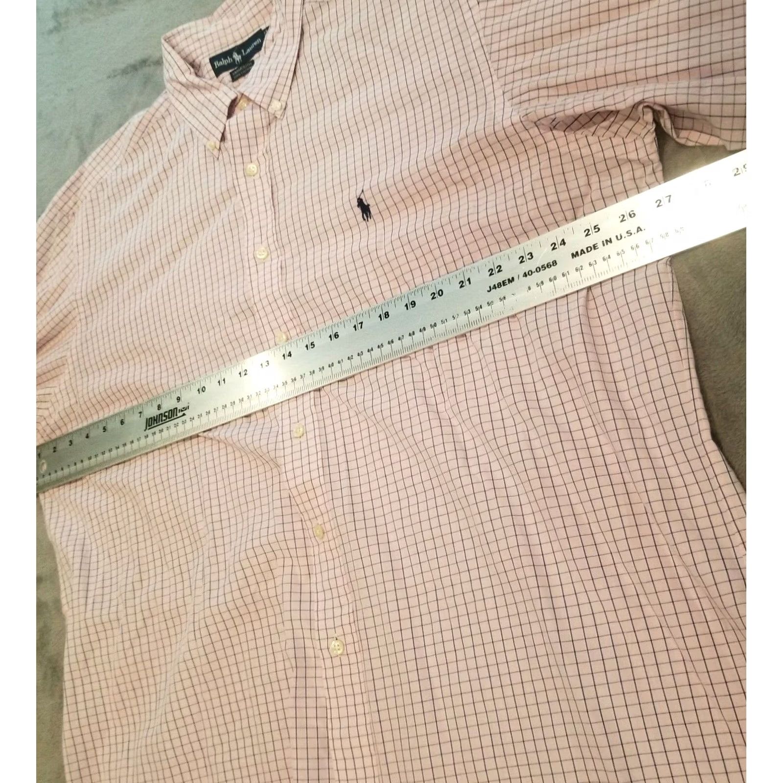 Ralph Lauren Ralph Lauren Dress Shirt Size 17 Pink Checkered Long Sleeves Button Down Mens Size 46R - 6 Thumbnail