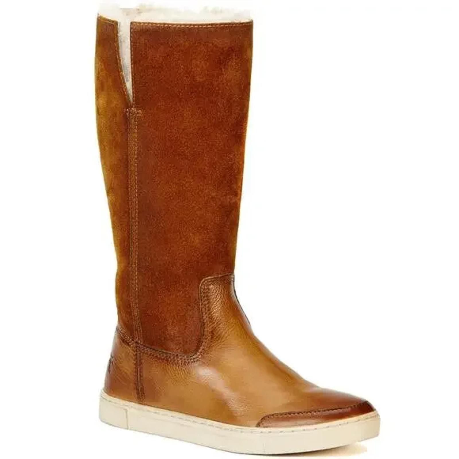 Frye Frye Women's Brown Leather and Suede Tall GEMMA Boots 6/6.5 Size US 6.5 / IT 36.5 - 1 Thumbnail