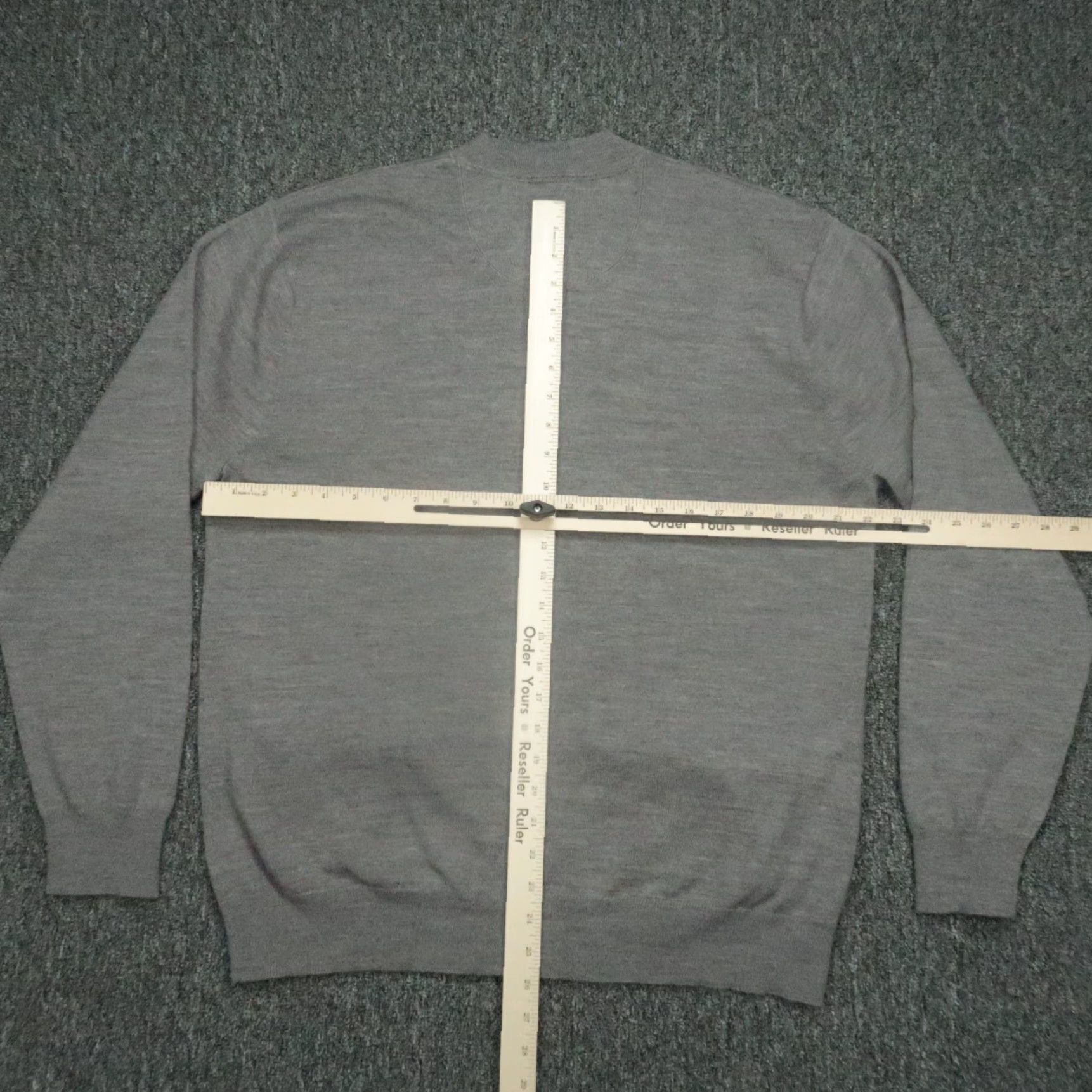 Orvis Orvis Mens Large Gray Merino Wool Full Zip V Neck Cardigan Pockets Sweater Size US L / EU 52-54 / 3 - 5 Thumbnail