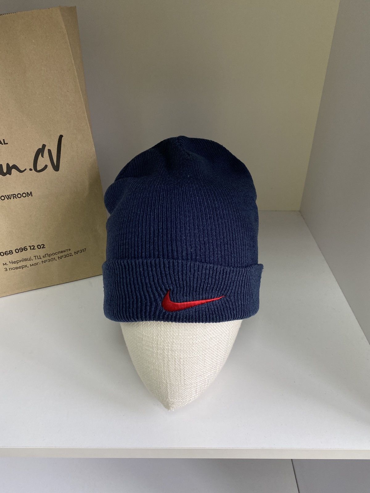 Nike × Vintage Vintage Nike Beanie Size ONE SIZE - 2 Thumbnail