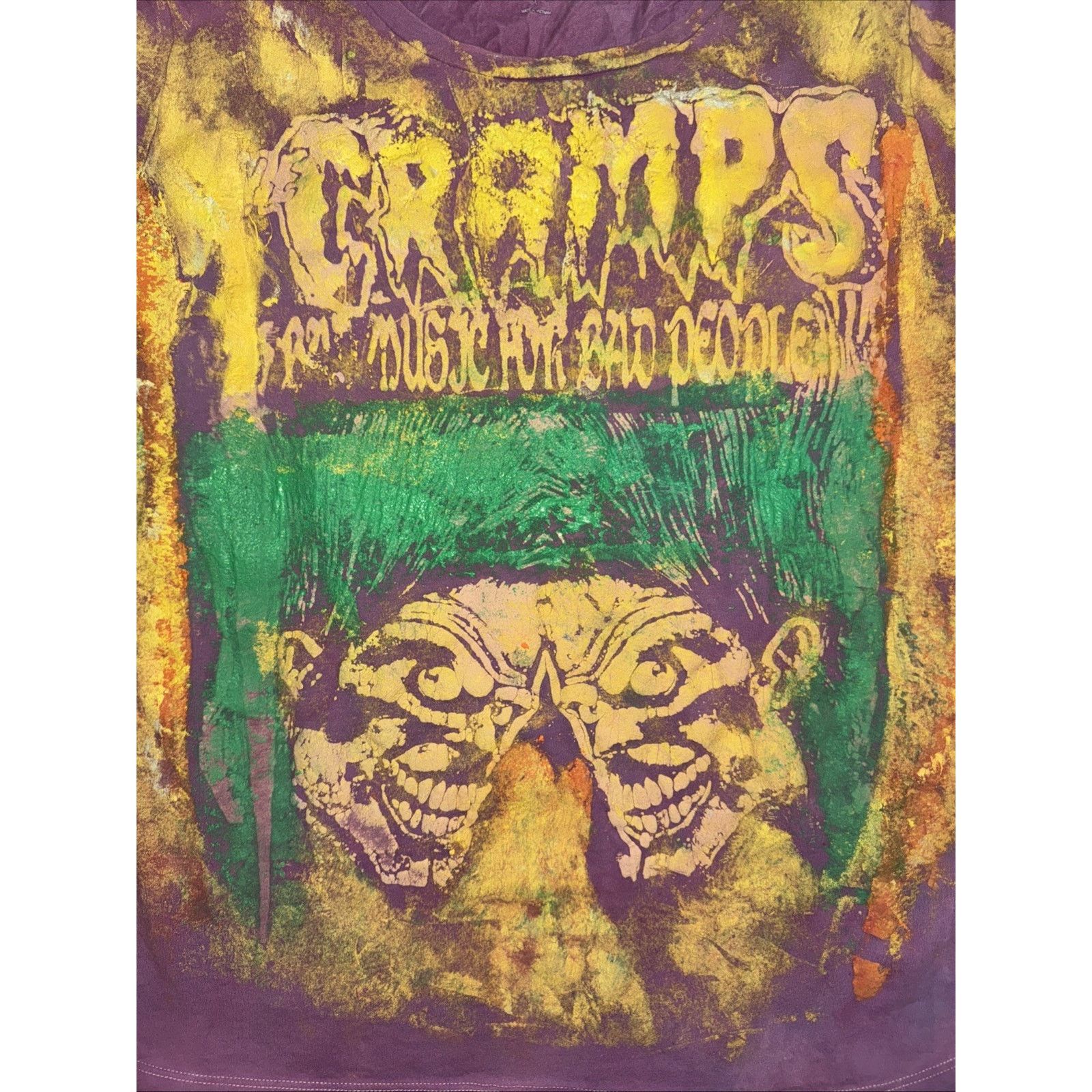 Band Tees × Vintage The Cramps Punk Band T-Shirt Purple L 21x24 Vintage Y2K Goth Size US L / EU 52-54 / 3 - 2 Thumbnail