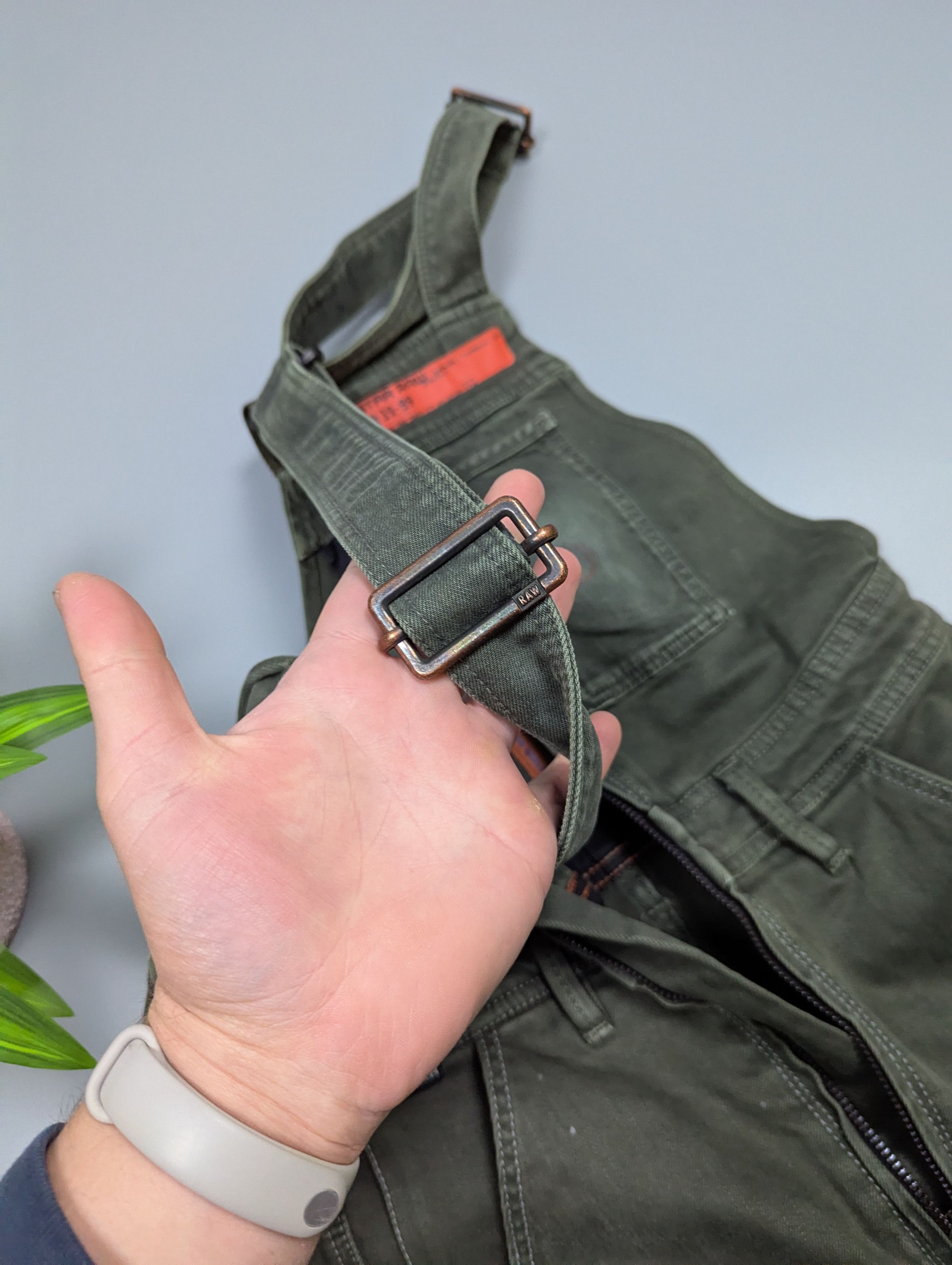 G-Star G-Star RAW Women’s Slim Olive Green Denim Dungaree Jumpsuit Size 27" / US 4 / IT 40 - 14 Thumbnail