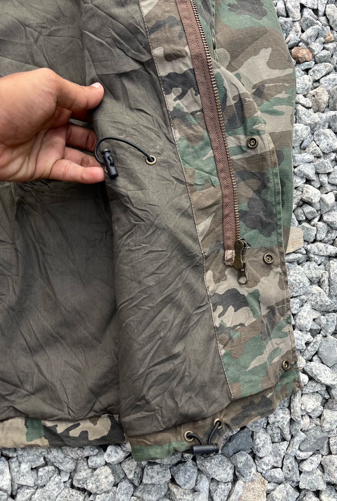 Japanese Brand × Vintage 🔥Vintage Real Crush Camo M-65 Woodland Field Jacket Size US M / EU 48-50 / 2 - 13 Thumbnail