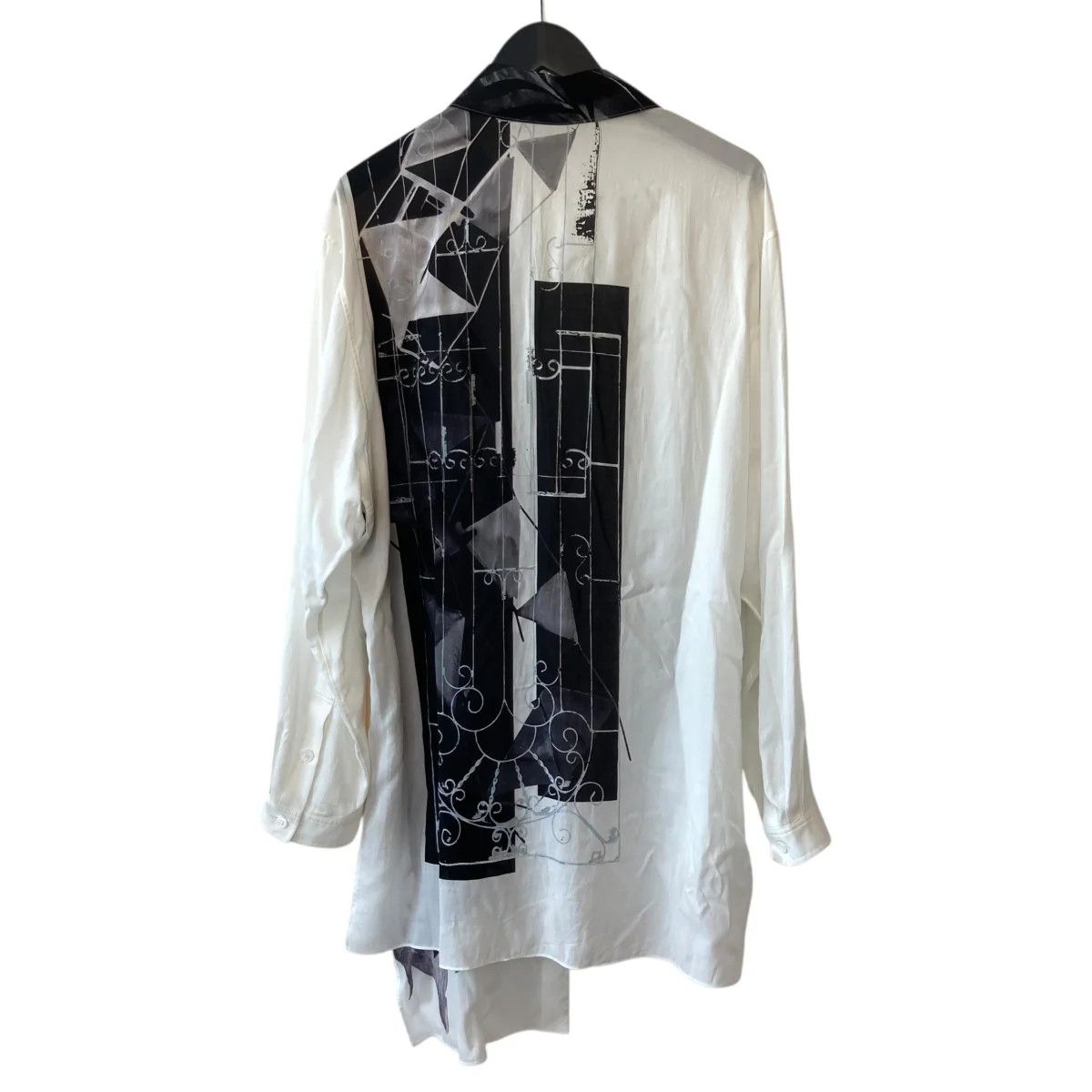 Yohji Yamamoto Yohji Yamamoto pour homme 25SS BALANCED DESIGN COLLAR BLOUSE Size US M / EU 48-50 / 2 - 2 Thumbnail