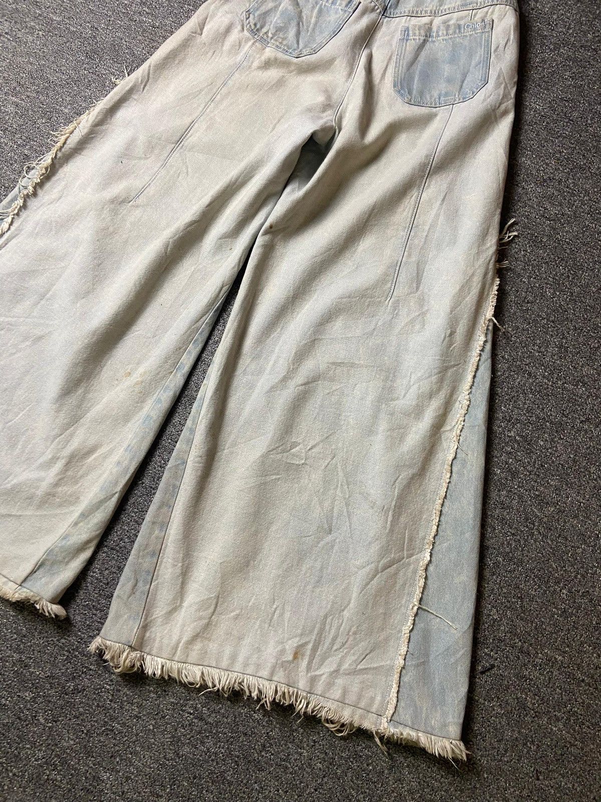 Japanese Brand × Seditionaries × Vintage Chloe Pre-Owned Flared Wide Leg Jeans (131) Size 27" / US 4 / IT 40 - 7 Thumbnail