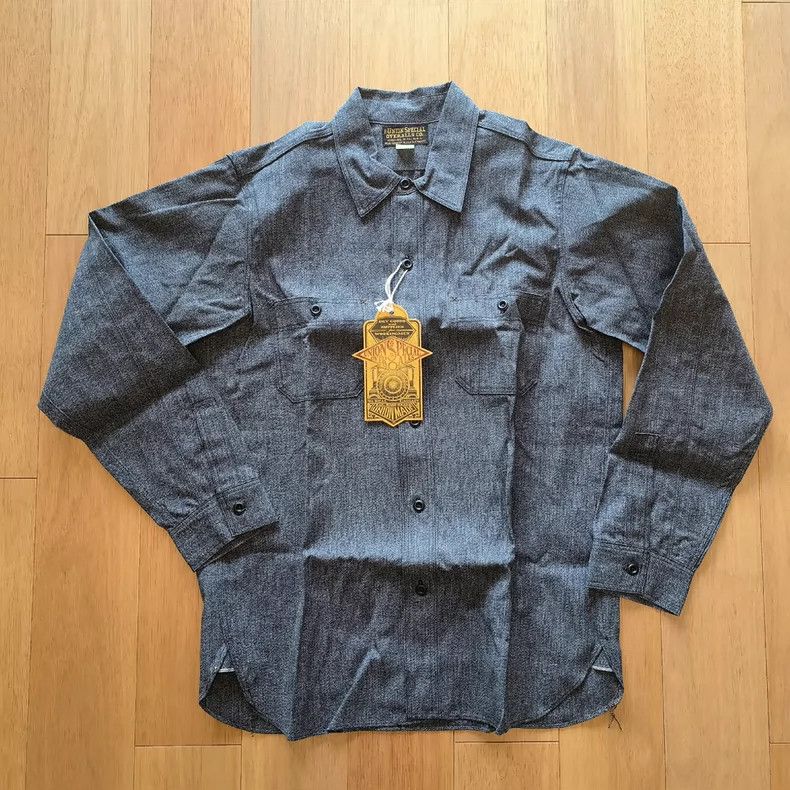 Freewheelers Freewheelers Union Special Salt Pepper Shirt - dmc Size US M / EU 48-50 / 2 - 1 Thumbnail