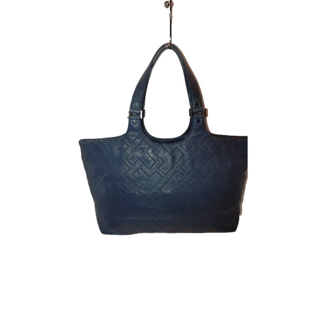 Tory Burch Tory Burch T Monogram Quilted Leather Bag in Blue Slate Size ONE SIZE - 1 Thumbnail