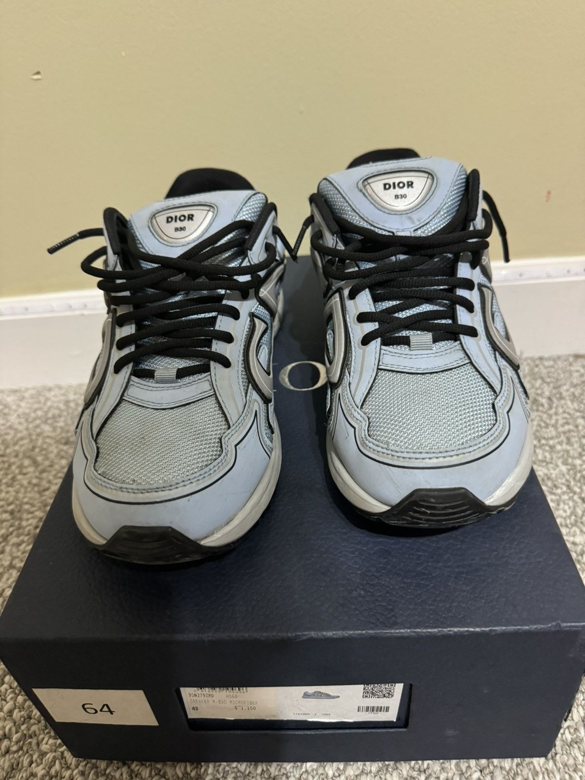 Dior Dior b30 good condition with box and dust bag Size US 10 / EU 43 - 3 Thumbnail