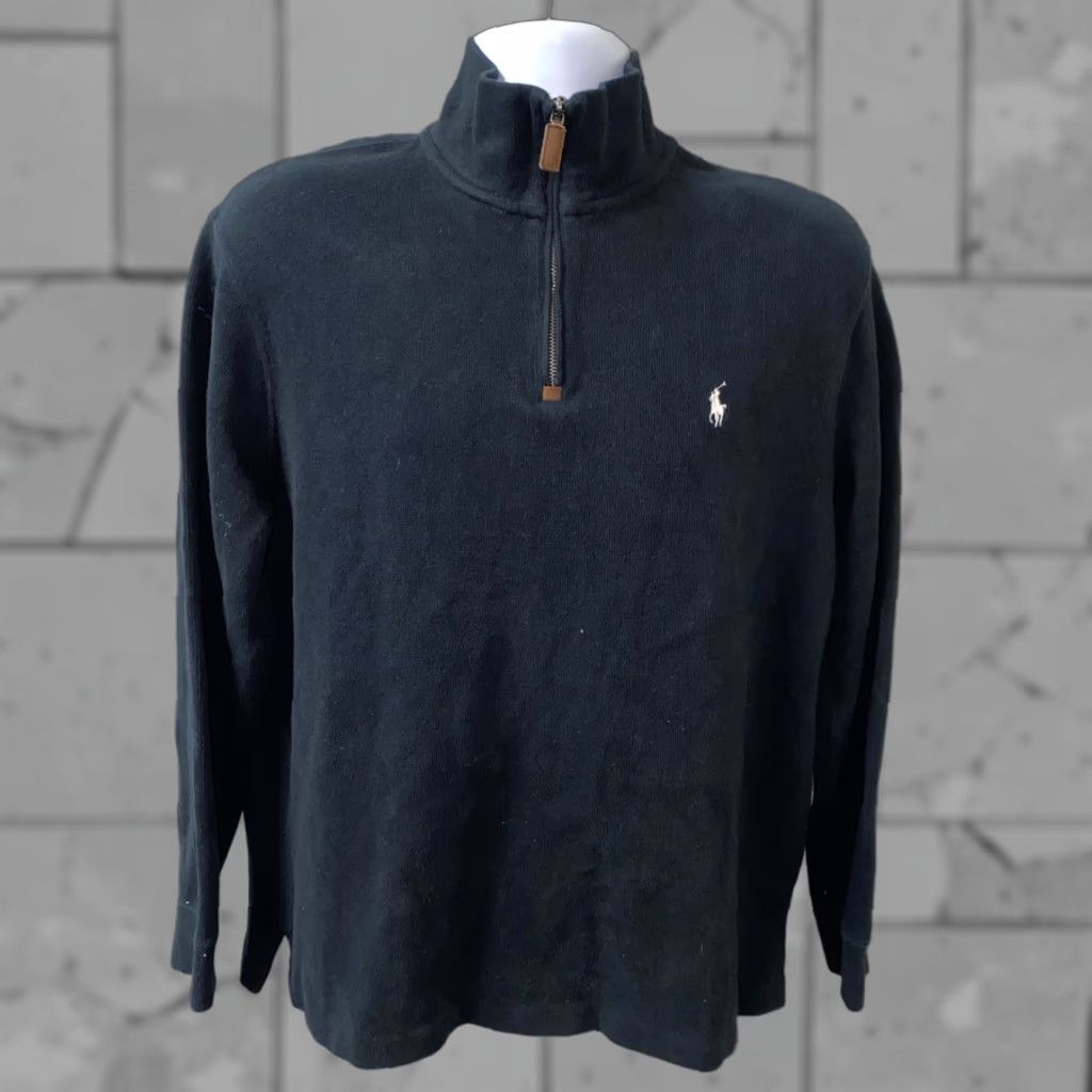 Polo Ralph Lauren Polo Ralph Lauren Jacket 1/2 Zip Pullover Mens Black Size L Size US L / EU 52-54 / 3 - 1 Thumbnail