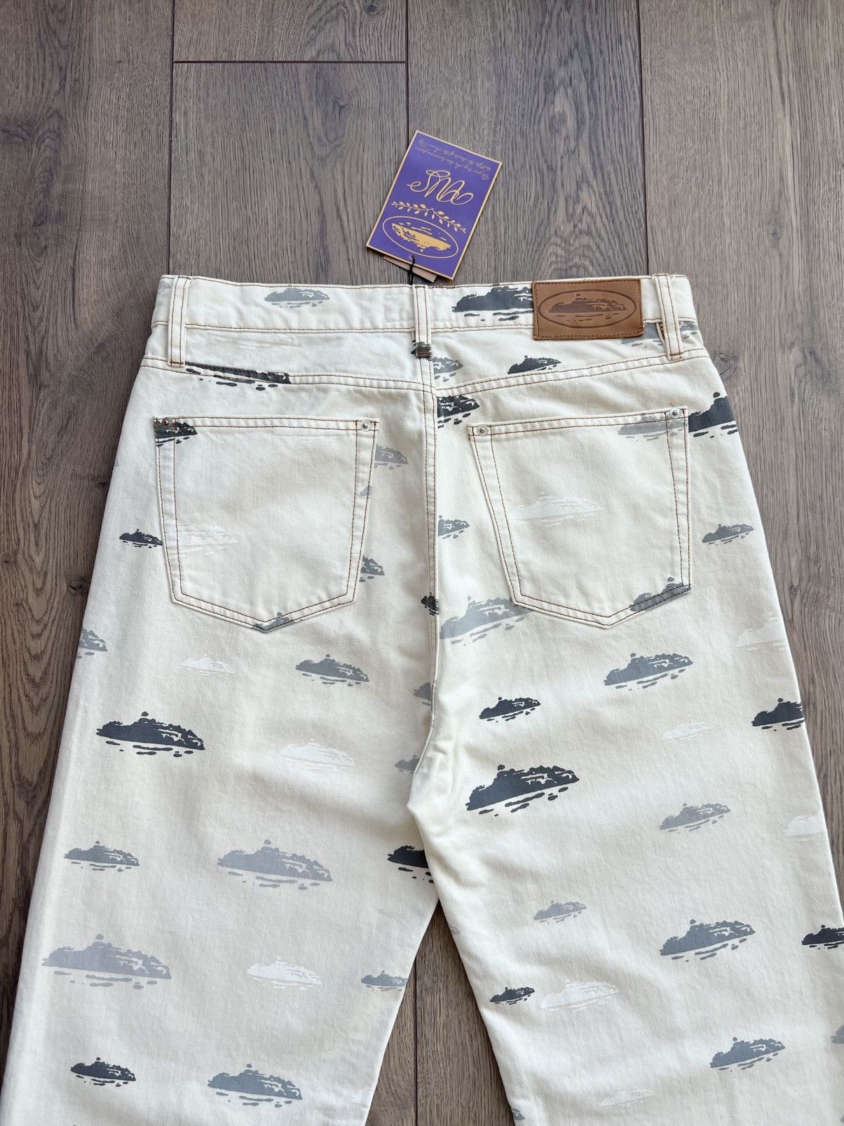 Corteiz Corteiz Alcatraz Pattern Denim Jeans White Large Size US 34 / EU 50 - 7 Thumbnail