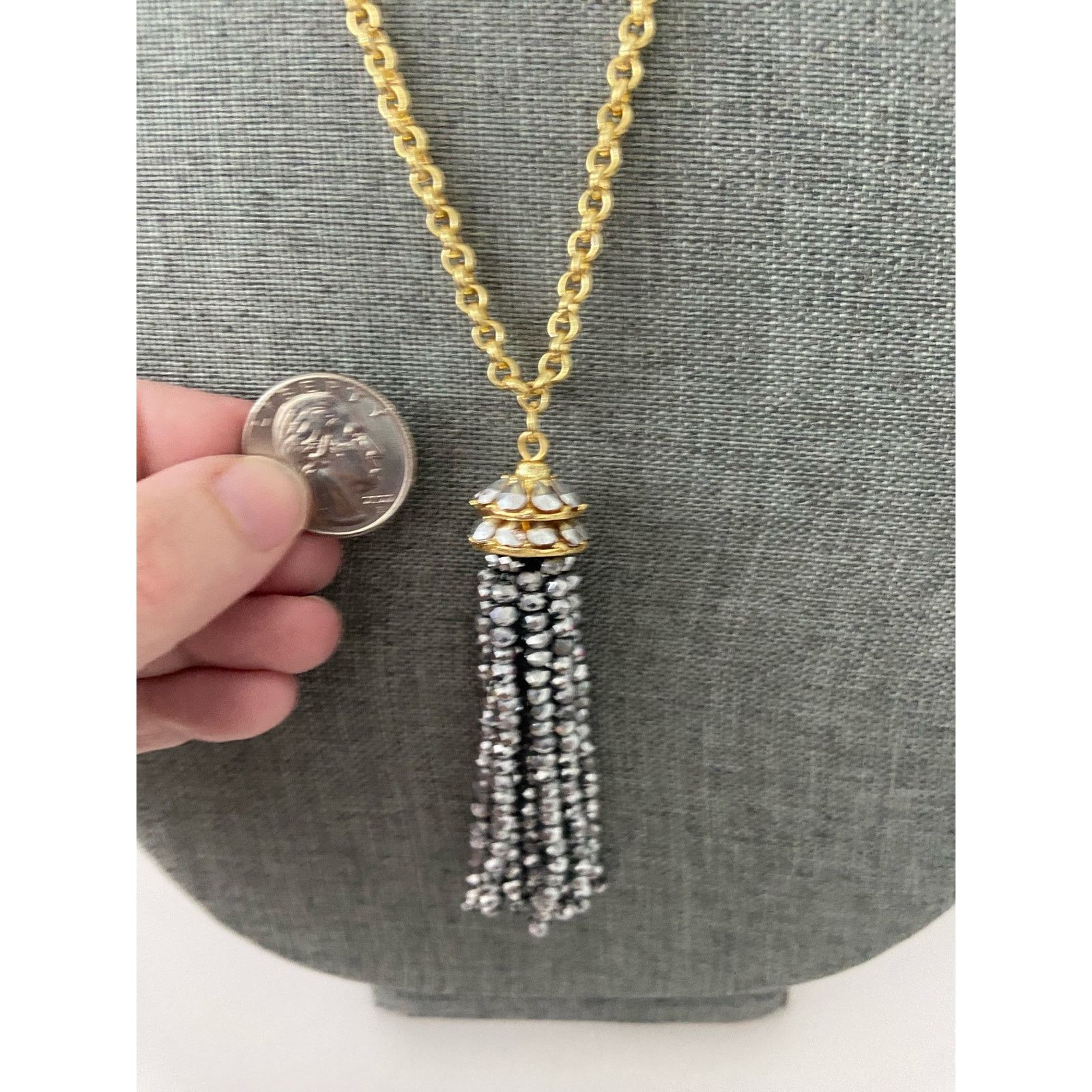 Other glass bead tassel necklace Size ONE SIZE - 2 Thumbnail