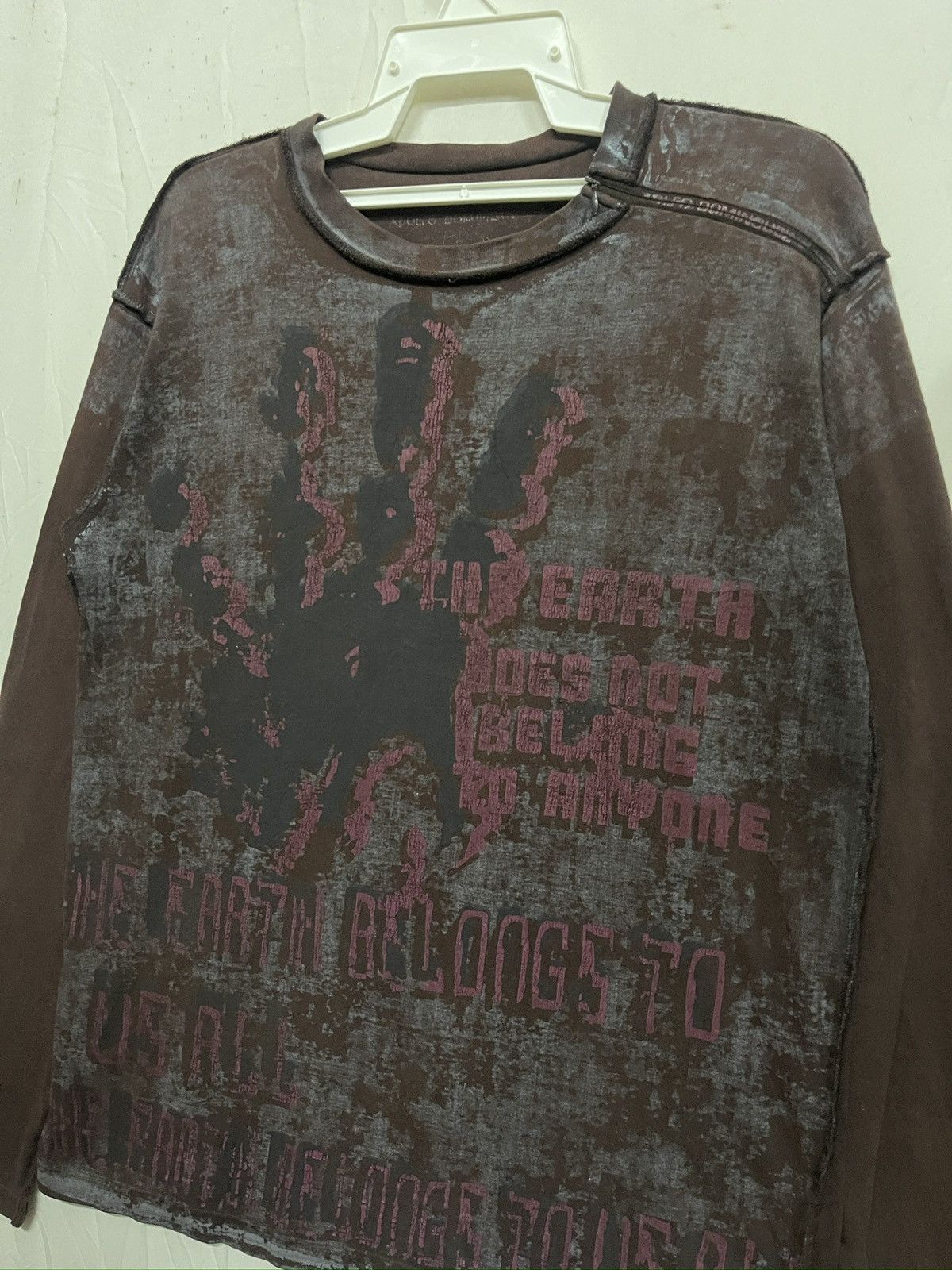 Adolfo Dominguez Grail‼️ Vintage Adolfo Dominguez Longsleeve Graphic T Shirt Size US L / EU 52-54 / 3 - 2 Thumbnail