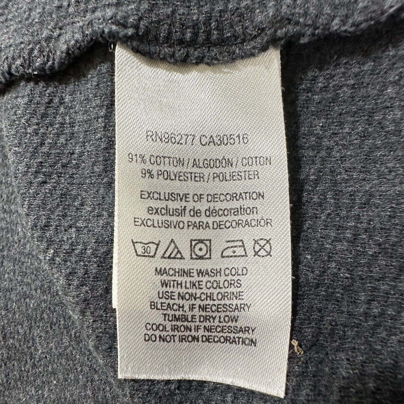 Vans Vans Small Pullover Hoodie Dark Gray Sweatshirt Waffle Knit Size US S / EU 44-46 / 1 - 13 Thumbnail
