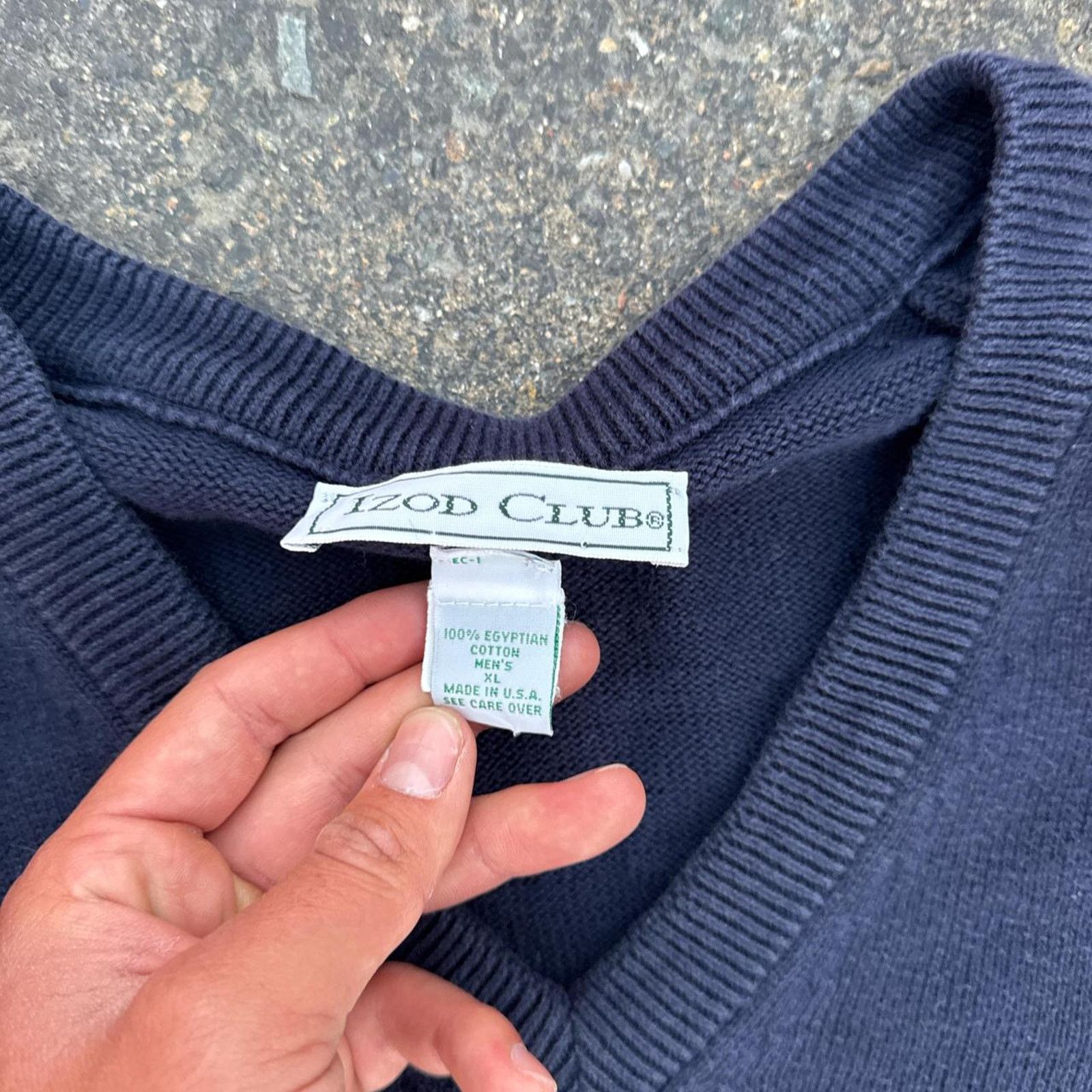 Izod Vintage 90s Izod Golfing V-Neck Knit Sweater – Size XL Size US XL / EU 56 / 4 - 4 Thumbnail