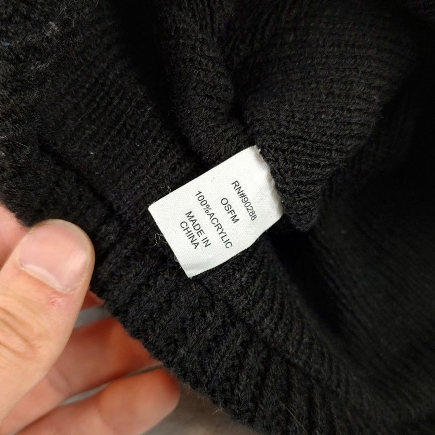 Adidas Adidas black knit ribbed winter skull cap beanie unisex OSFM Size ONE SIZE - 3 Thumbnail