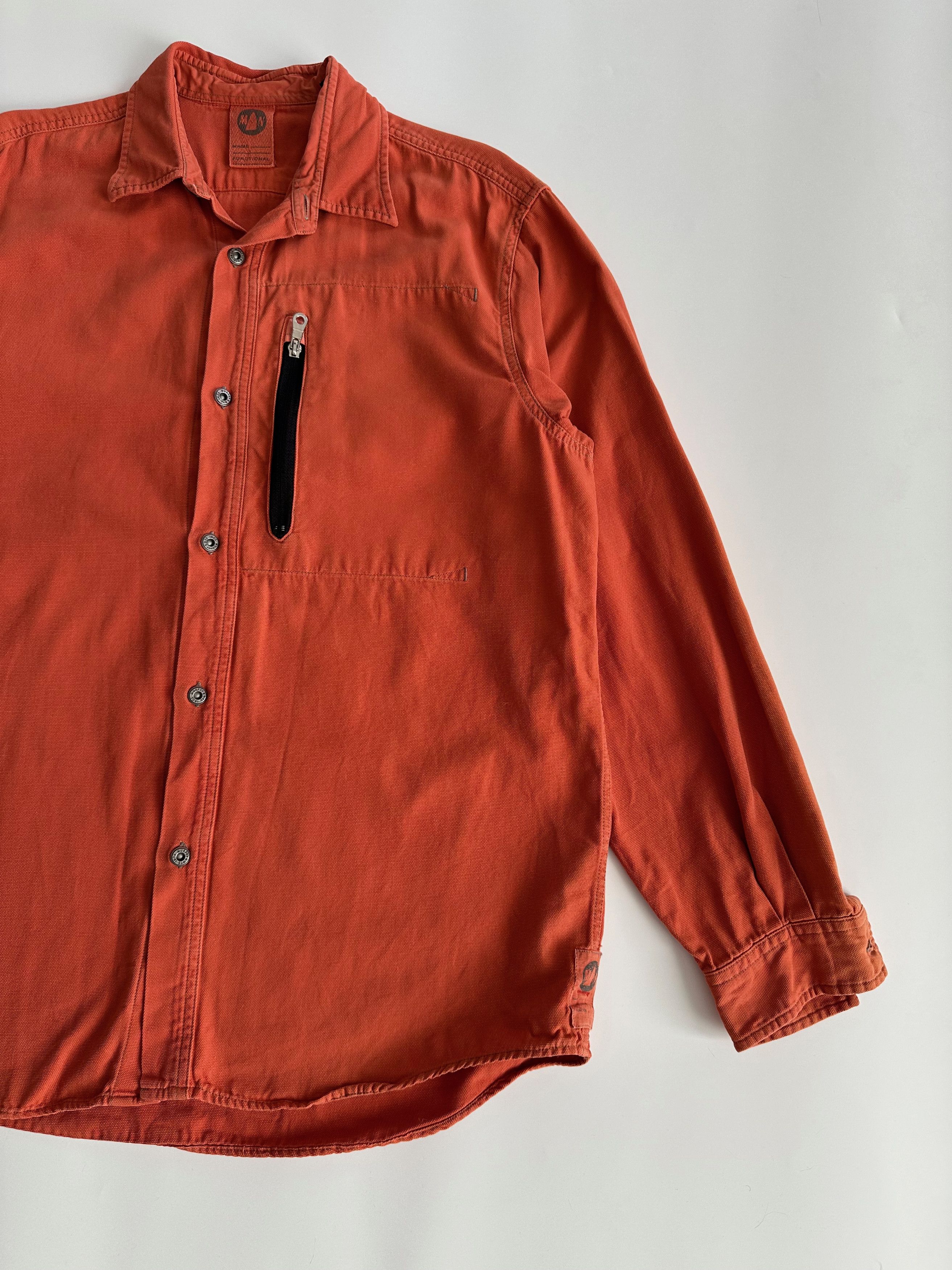 Vintage Murphy&Nye overshirt cotton faded orange jacket XL Size US XL / EU 56 / 4 - 3 Thumbnail