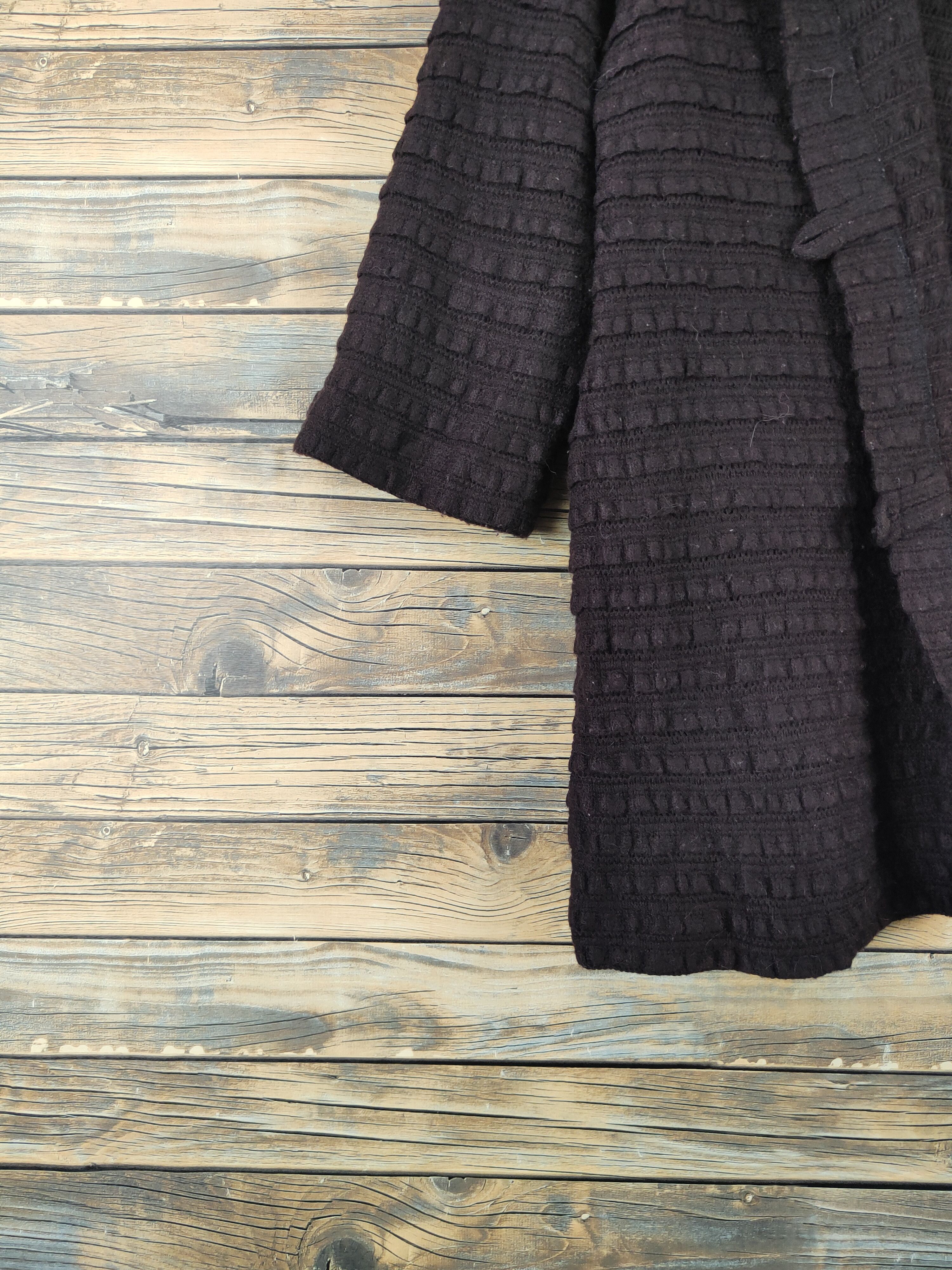 Vintage Japanese Brand Brown Hoodie Knitwear Long Cardigan #W2128 Size US L / EU 52-54 / 3 - 4 Thumbnail