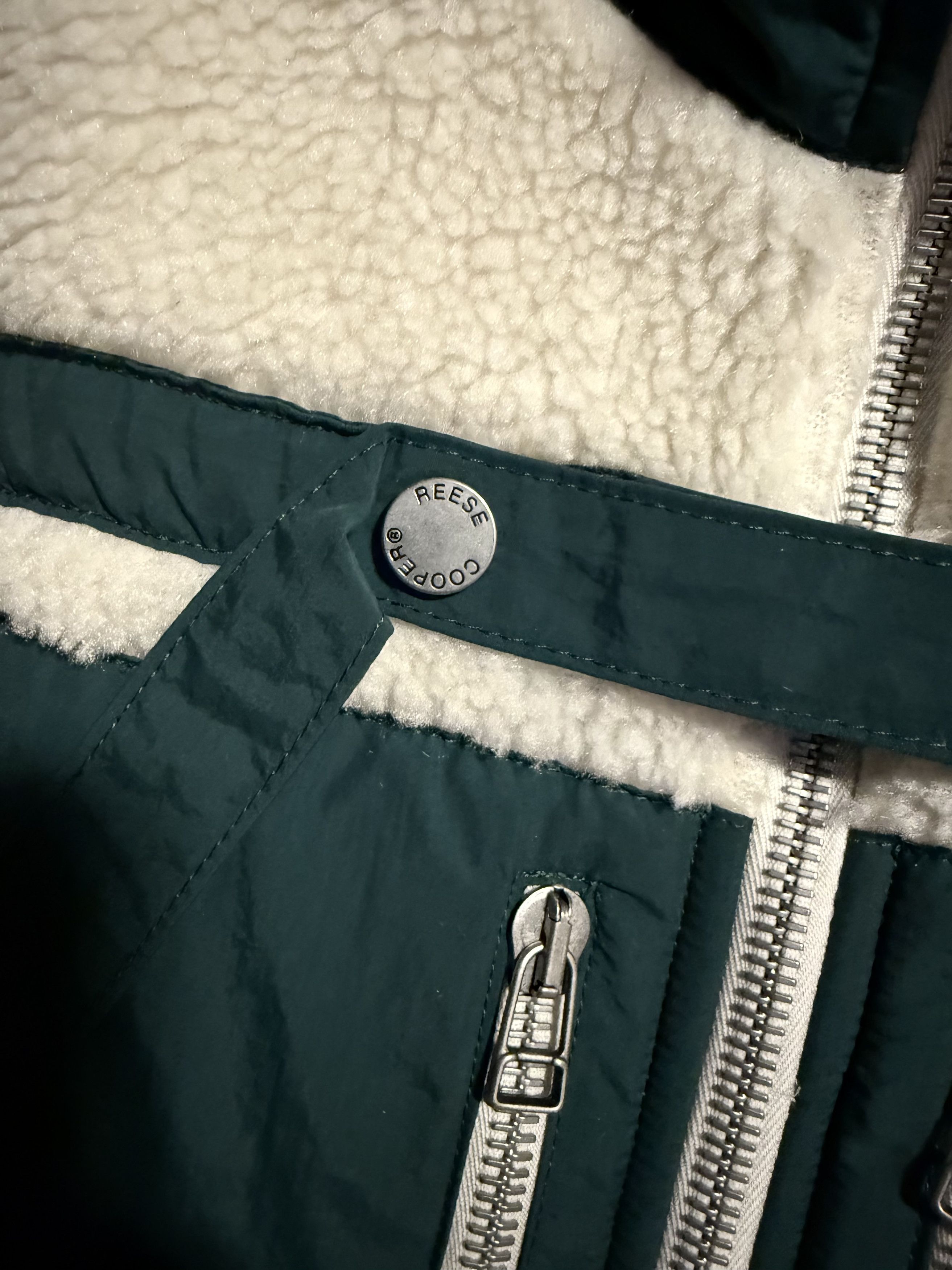 Reese Cooper BNWT Reese Cooper Fleece Jacket - Small - Green / Ivory Size US S / EU 44-46 / 1 - 7 Thumbnail