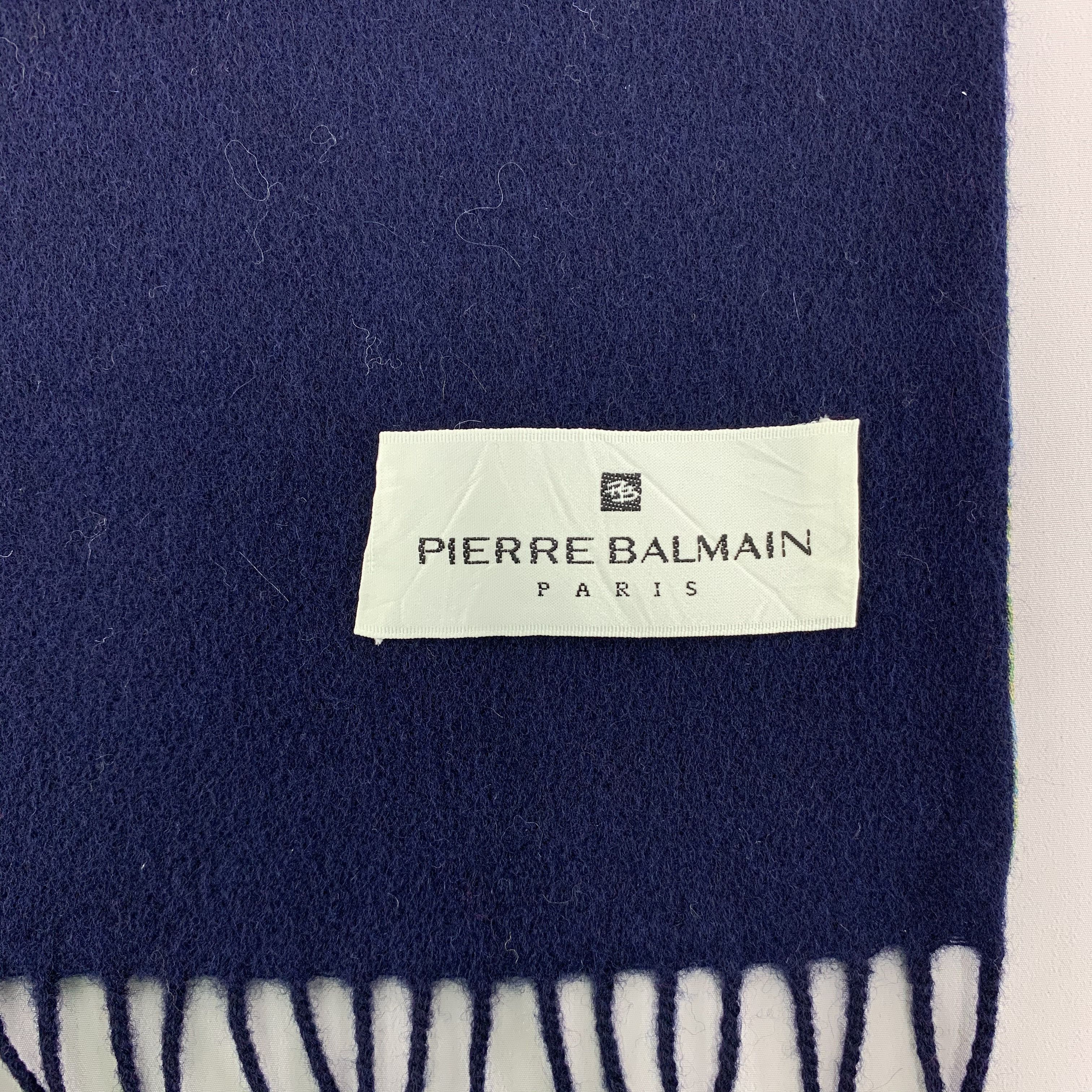 Pierre Balmain Pierre Balmain Scarf Wool Silk Muffler Neck Wrap BL5039 Size ONE SIZE - 3 Thumbnail