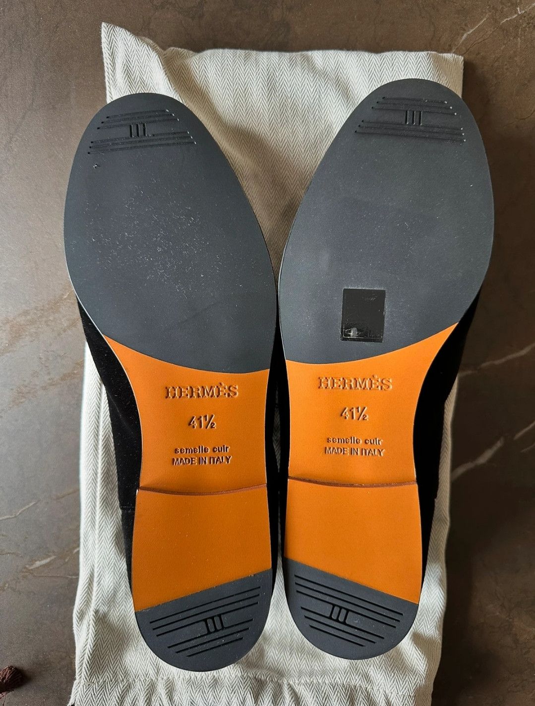 Hermes Mocassini Hermès Pacôme in pregiato velluto nero Size US 8.5 / EU 41-42 - 4 Thumbnail