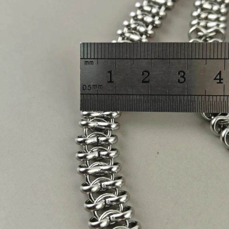 Vintage Cuban Style Stainless Steel Pants Chain Size ONE SIZE - 4 Thumbnail