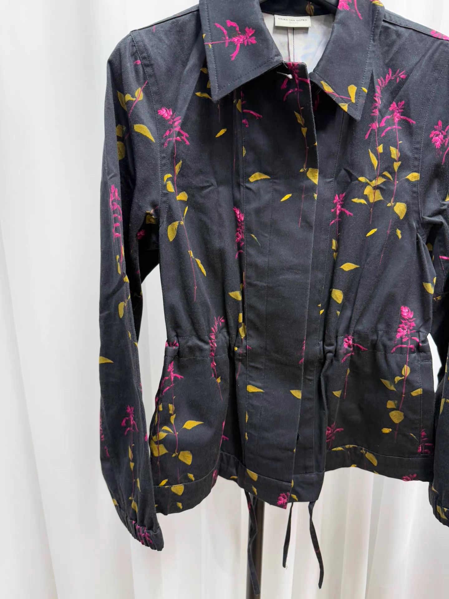 Dries Van Noten Dries van noten Floral Waist Jacket K20 Size XXS / US 00 / IT 34 - 3 Thumbnail