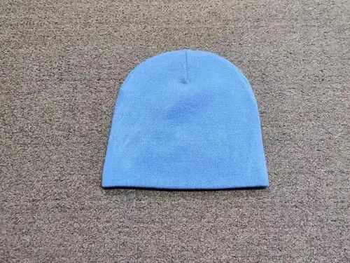 Japanese Brand Spasm Studios Babe Graphic No Cuff Beanie Hat Blue Size ONE SIZE - 2 Thumbnail
