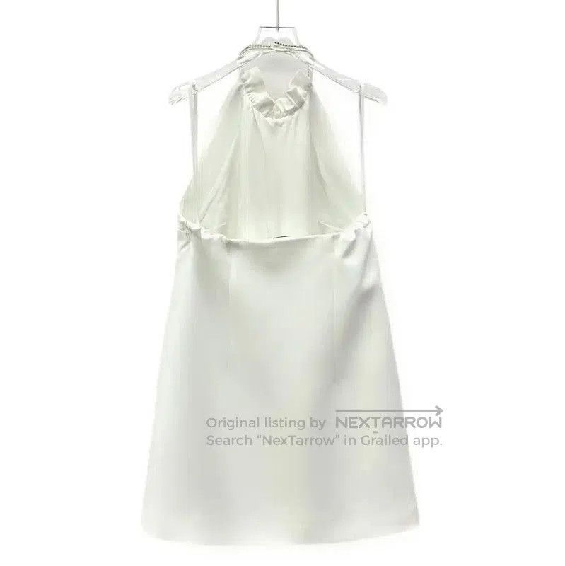 Miu Miu Miu Miu White Triacetate Women's Dress . Size XXS / US 00 / IT 34 - 2 Thumbnail