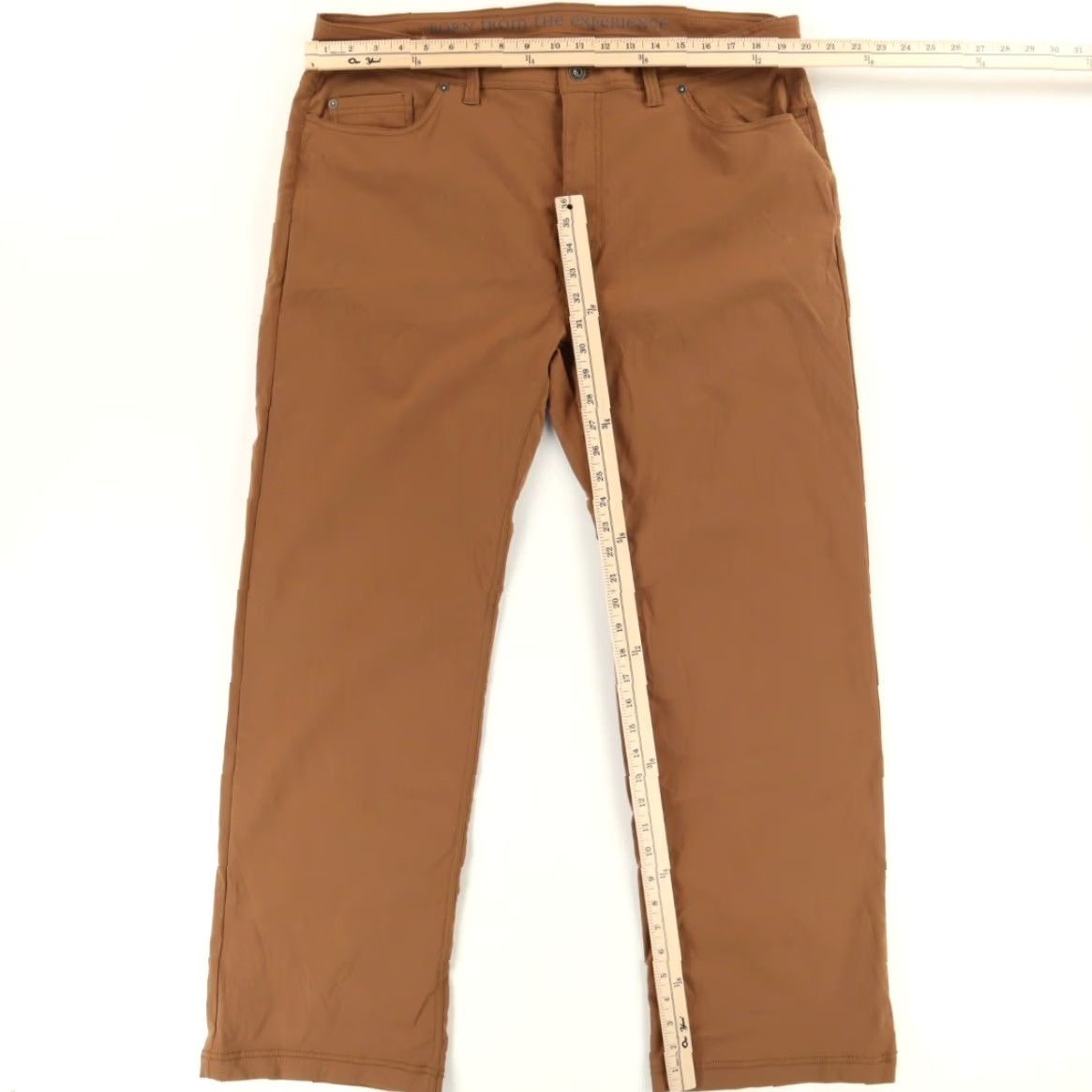 Prana Prana Chino Pants Tan Men's 40 Slim Brion Nylon Woven Casual Pant Size US 40 / EU 56 - 3 Thumbnail