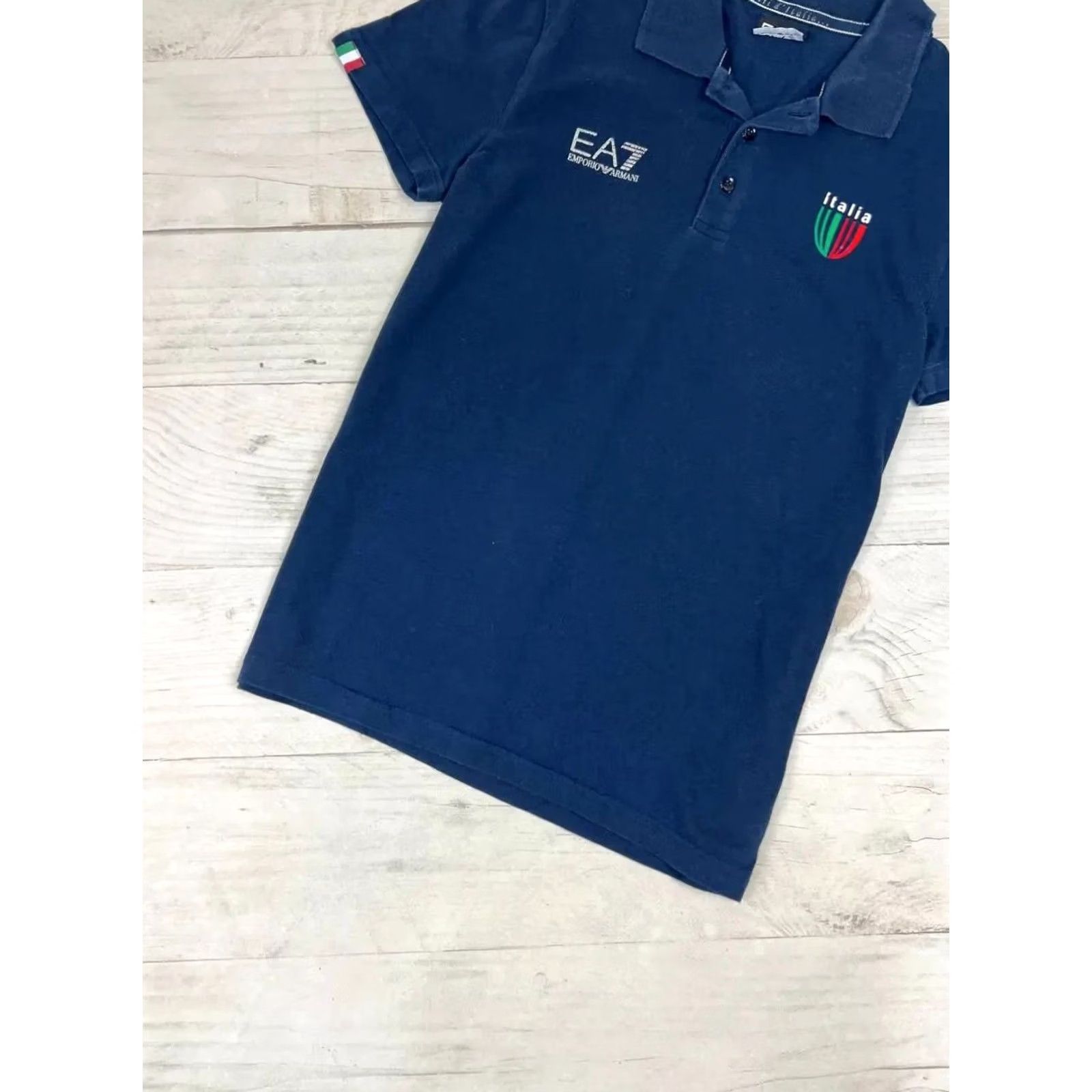 Emporio Armani Emporio Armani EA7 Polo Shirt Men SZ S Blue Big Logo Size US S / EU 44-46 / 1 - 5 Thumbnail