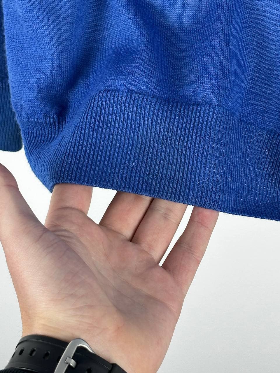 Aquascutum × Vintage Aquascutum Vintage Blue Luxury Logo Wool Sweater Size US M / EU 48-50 / 2 - 7 Thumbnail