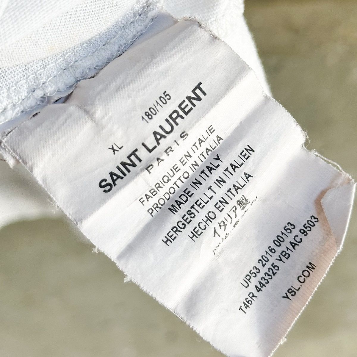 Hedi Slimane × Saint Laurent Paris SS16 “Watch It” T-Shirt Size US XL / EU 56 / 4 - 4 Thumbnail