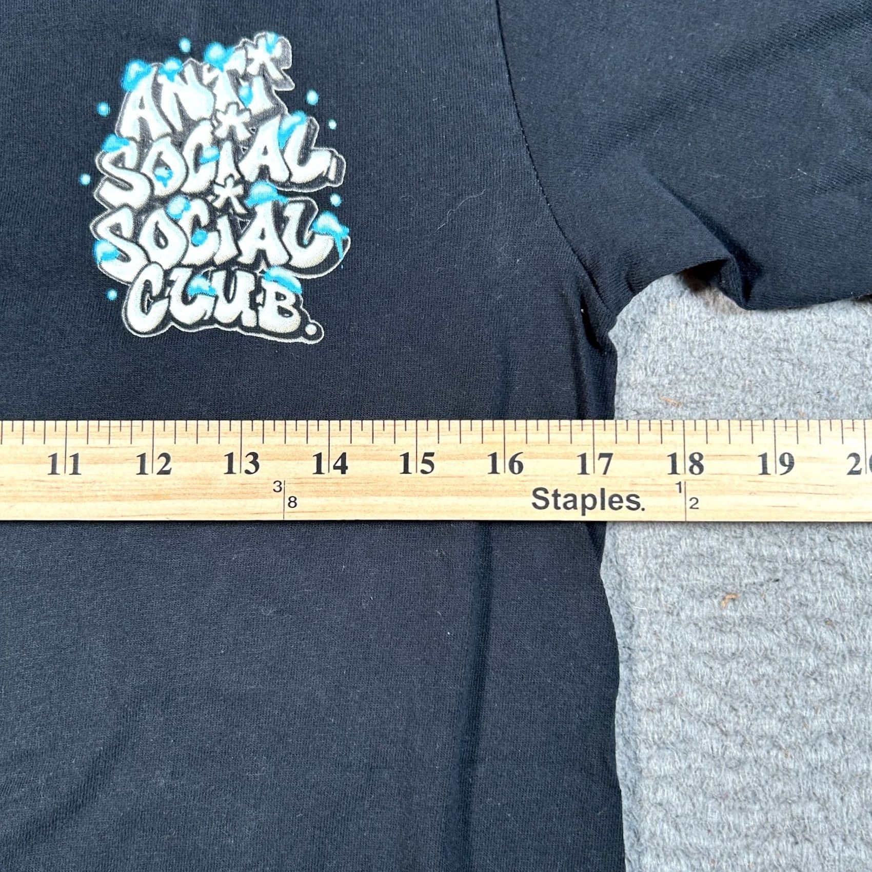 Anti Social Social Club Anti Social Social Club T-Shirt Mens Small Black Spellout Graphic Streetwear Size US S / EU 44-46 / 1 - 7 Thumbnail