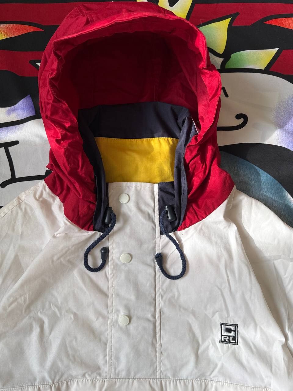 Chaps Ralph Lauren × Ralph Lauren × Vintage Vintage Chaps Ralph Lauren anorak jacket in white Size L Size US L / EU 52-54 / 3 - 4 Thumbnail