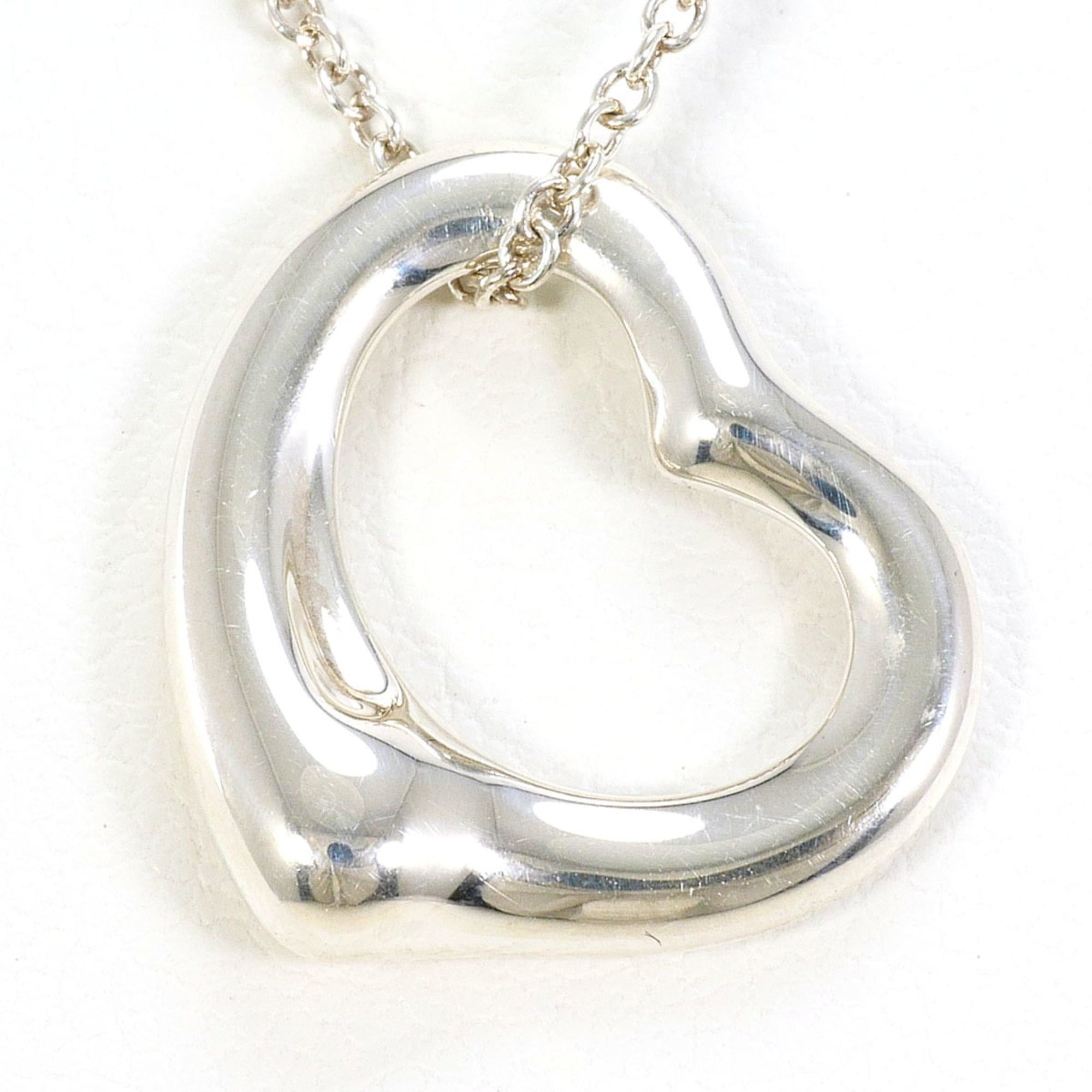 Tiffany & Co. Tiffany & Co. Open Heart Sterling Silver Necklace, Approx. 16.5 inches (41cm), Total Weight: 3.3g. Free Shipping, Like New, Gift Wrapping Available. Size ONE SIZE - 1 Thumbnail