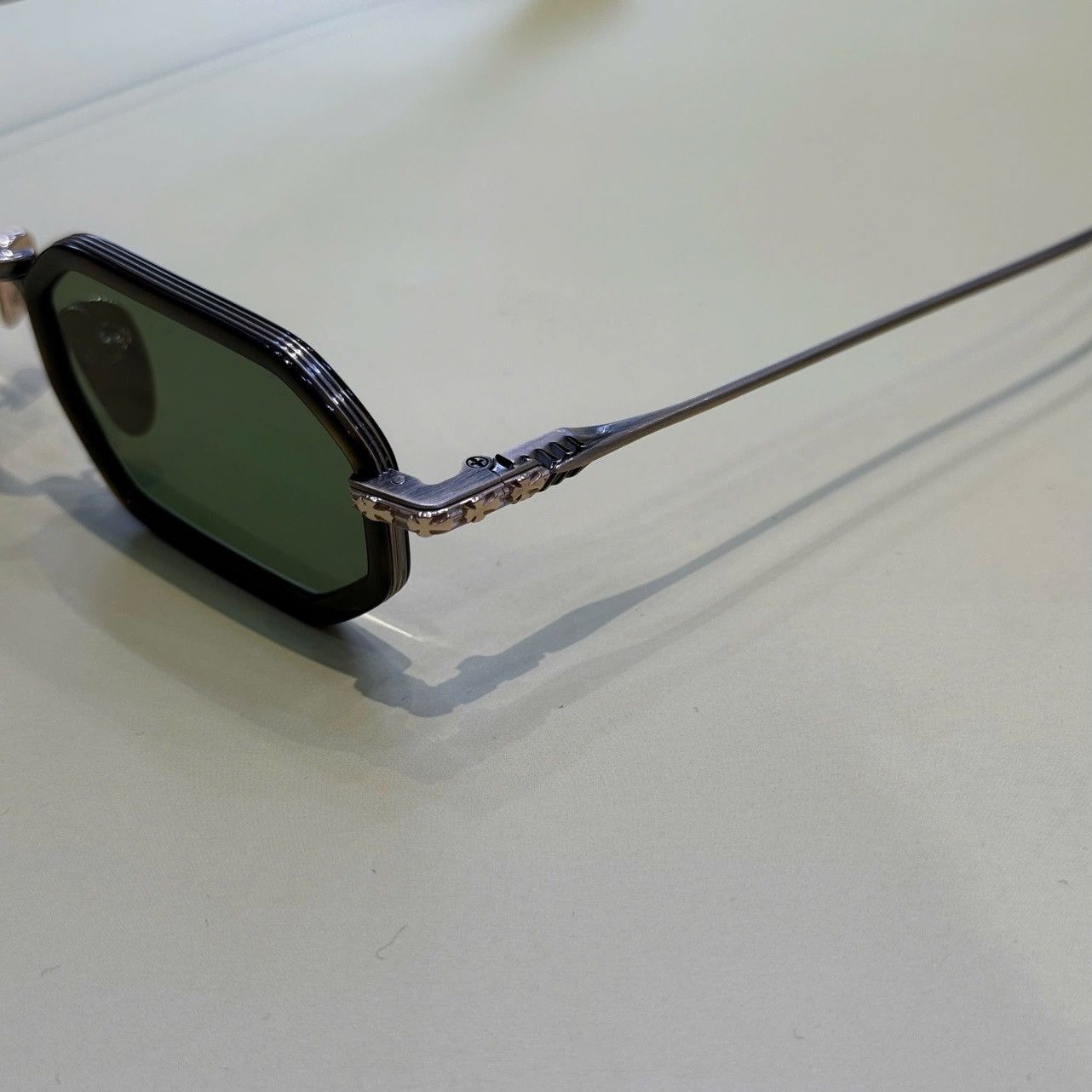 Chrome Hearts CHROME HEARTS STYLIDA Dark Tortoise/Antique Gold-Sun Size ONE SIZE - 2 Thumbnail